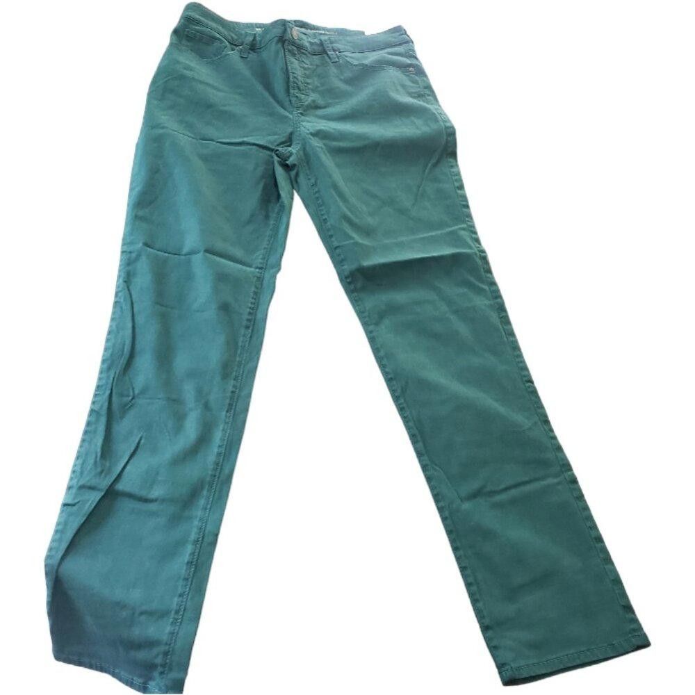 Chicos CT1503 Chico's Girlfriend Slim Leg Ankle Green Jean 10T Size 32" / US 10 / IT 46 - 1 Thumbnail