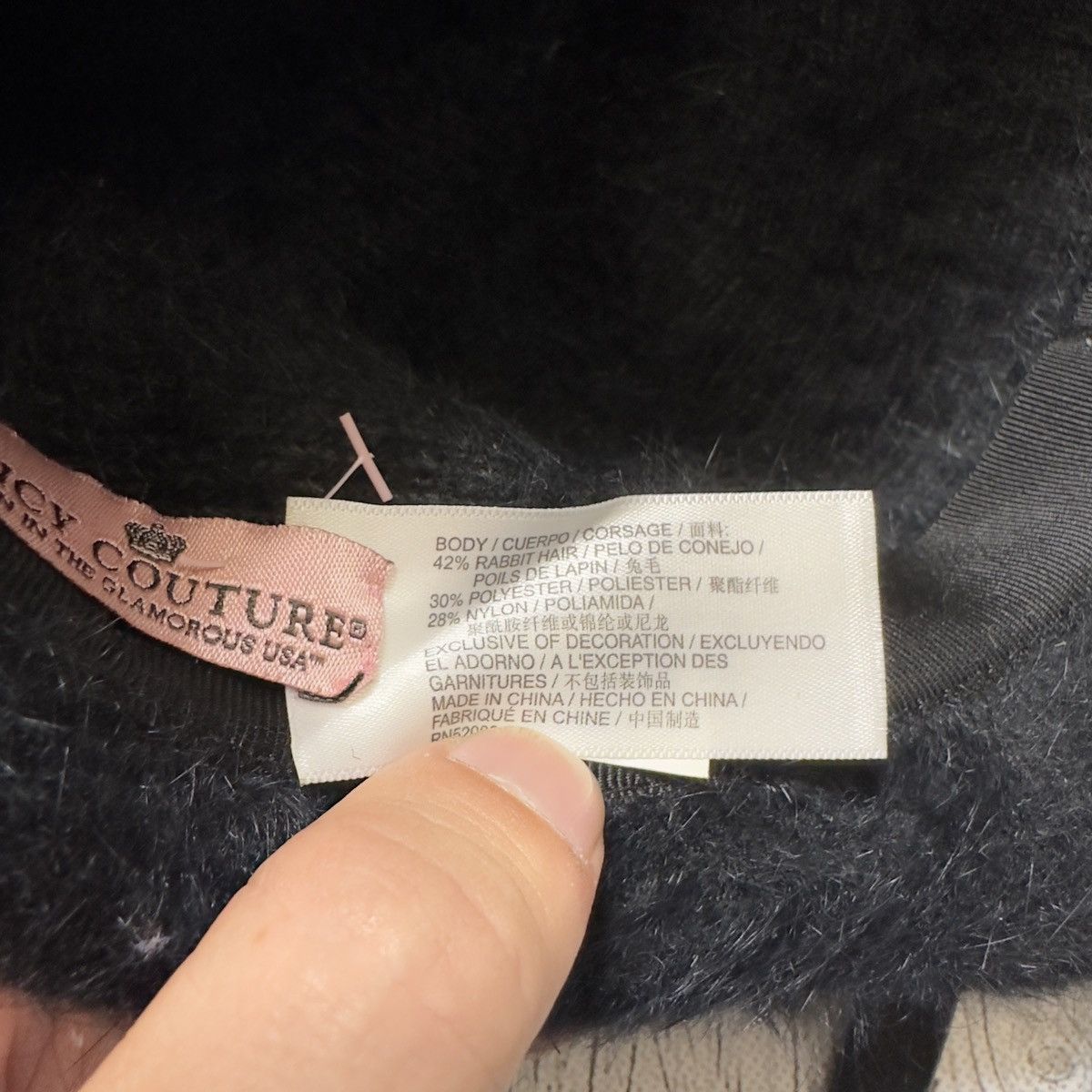 Juicy Couture Juicy Couture angora hat Size ONE SIZE - 6 Thumbnail