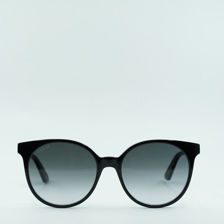 Gucci Gucci GG0488S 001 Sunglasses Black Round Frame, Grey Size ONE SIZE - 2 Thumbnail