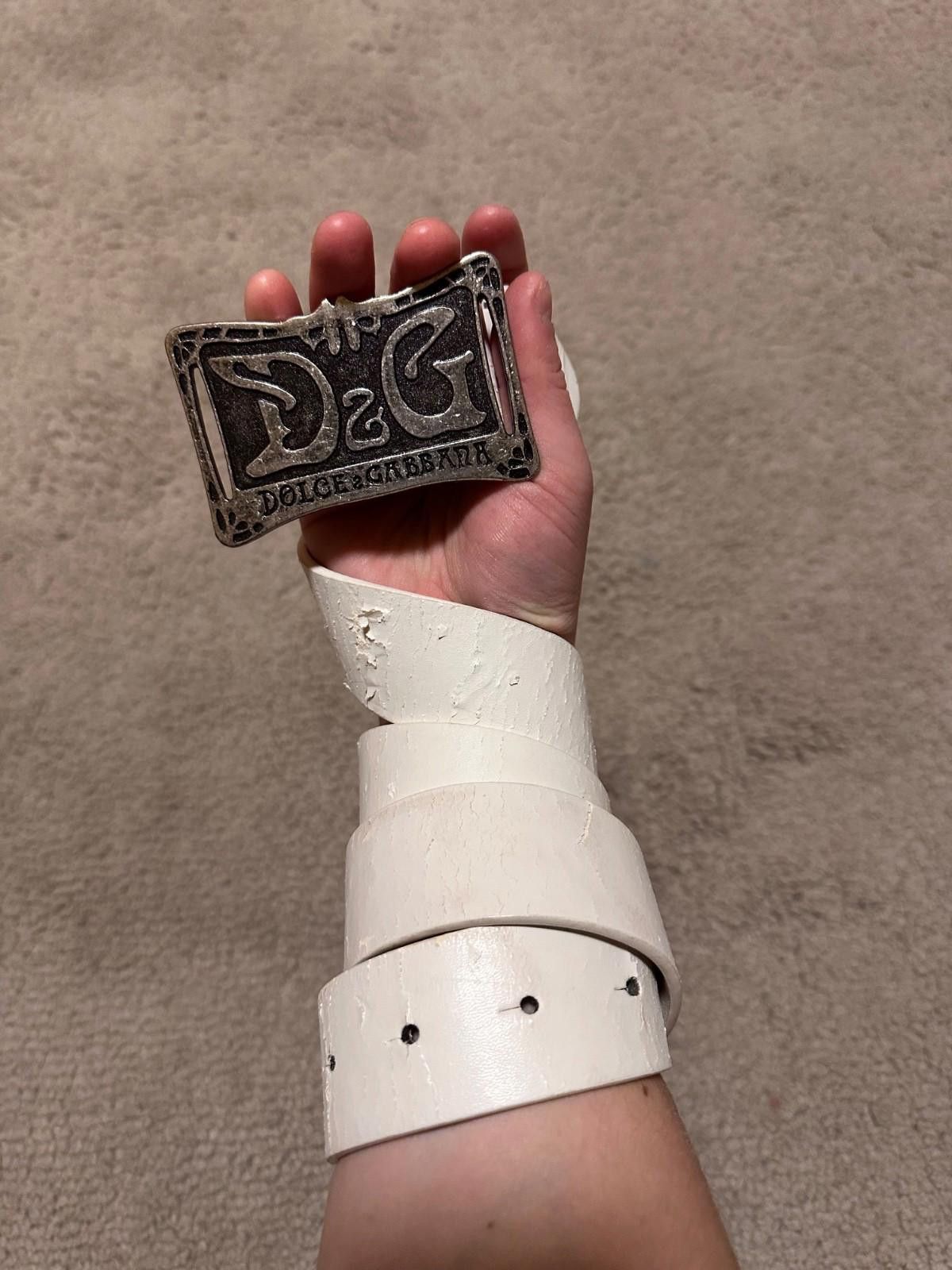 Dolce & Gabbana D & G Logo Silver Tone Belt Buckle