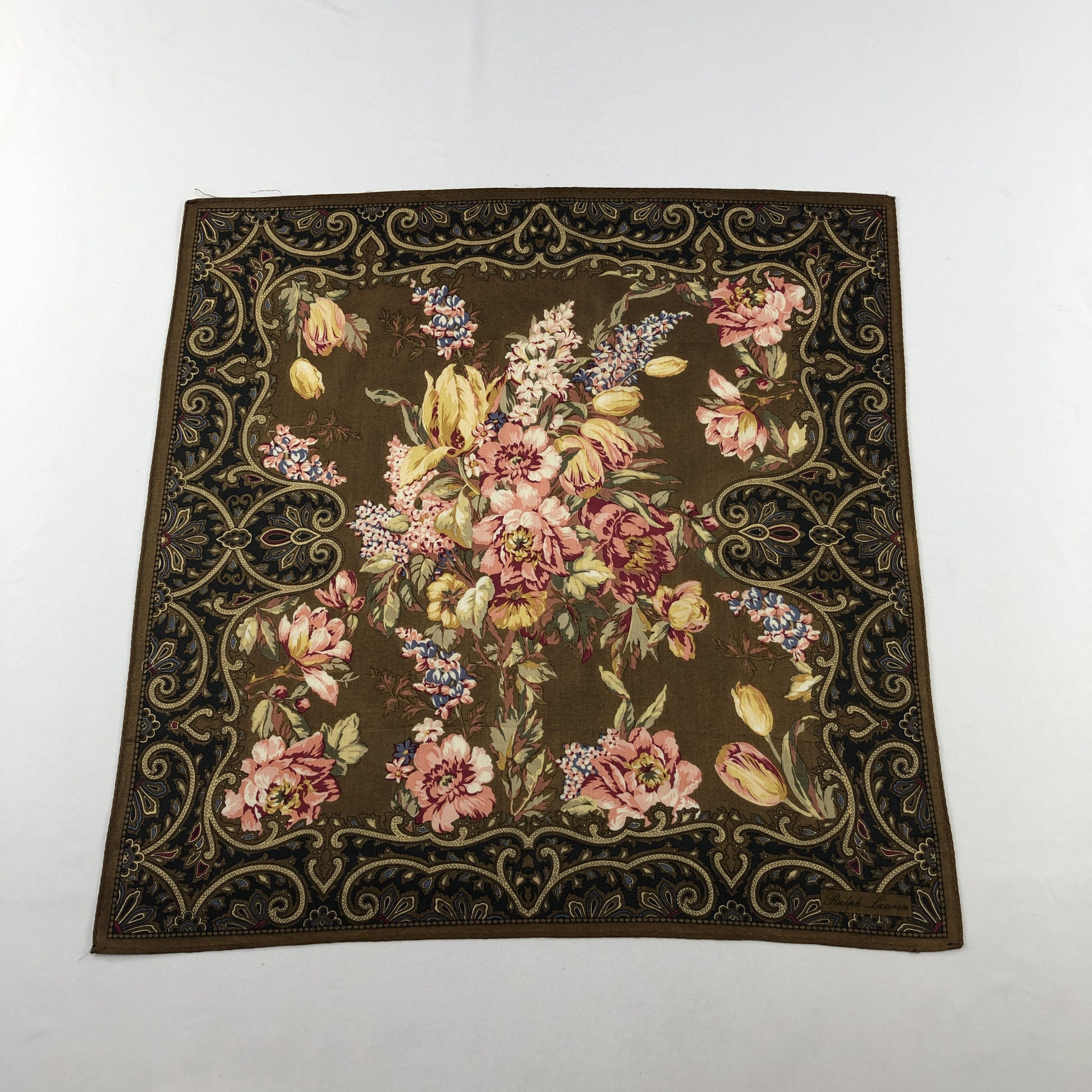 Ralph Lauren Vintage Ralph Lauren Handkerchief Neckerchief Bandana H3168 Size ONE SIZE - 1 Thumbnail