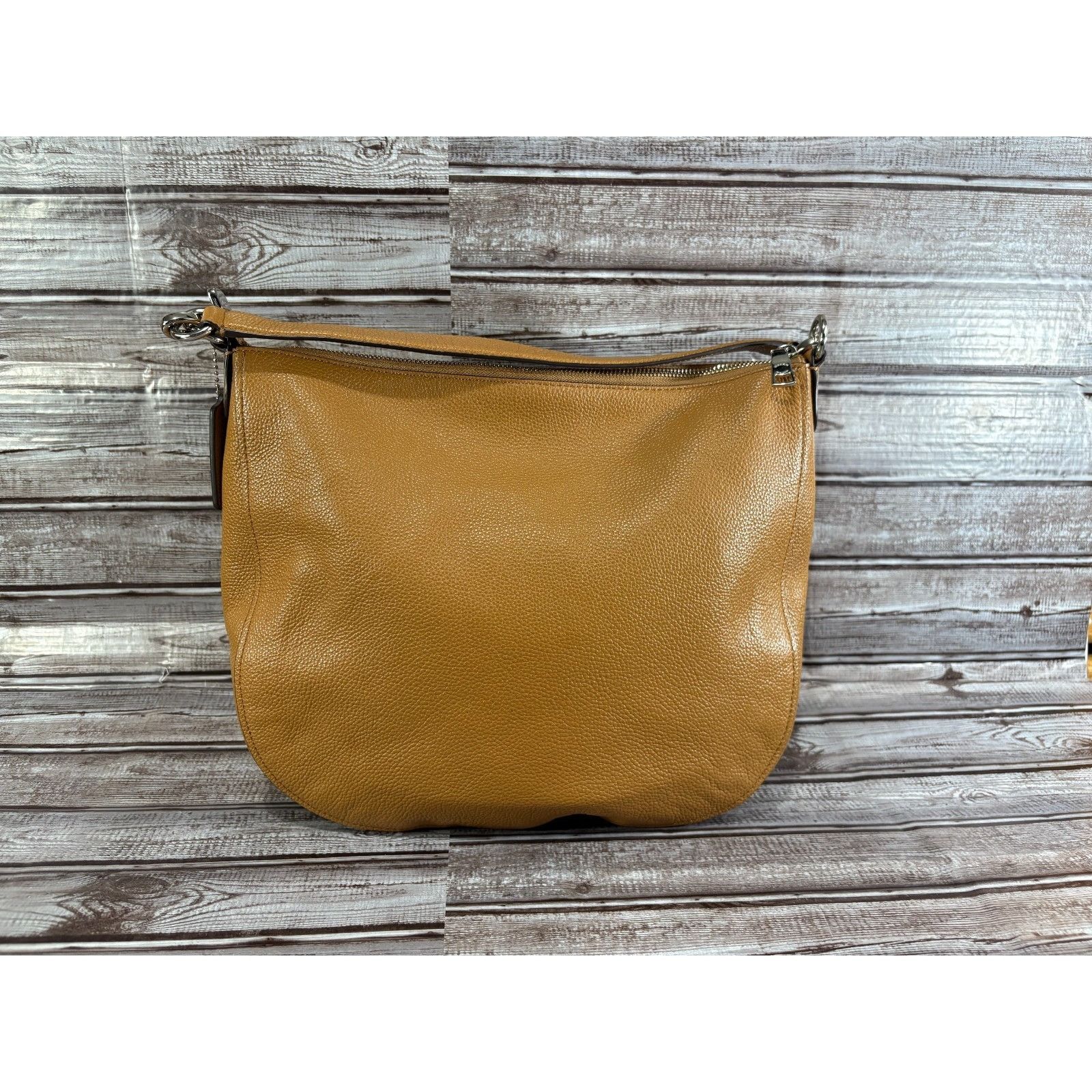 Coach Coach Turnlock Hobo Bag 24771 Pebbled Leather Saddle Tan Size ONE SIZE - 2 Thumbnail