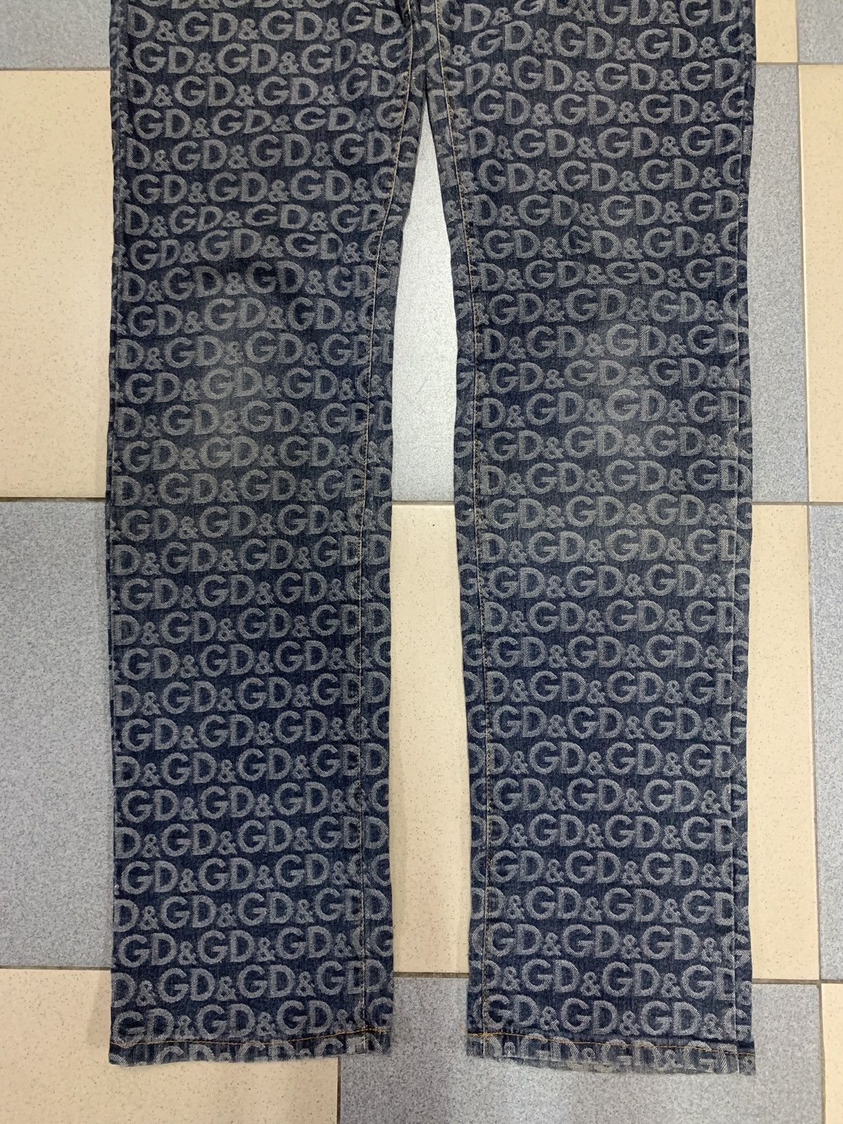 Dolce & Gabbana Vintage 2000s Dolce & Gabbana Monogram Jeans Size US 28 / EU 44 - 4 Thumbnail