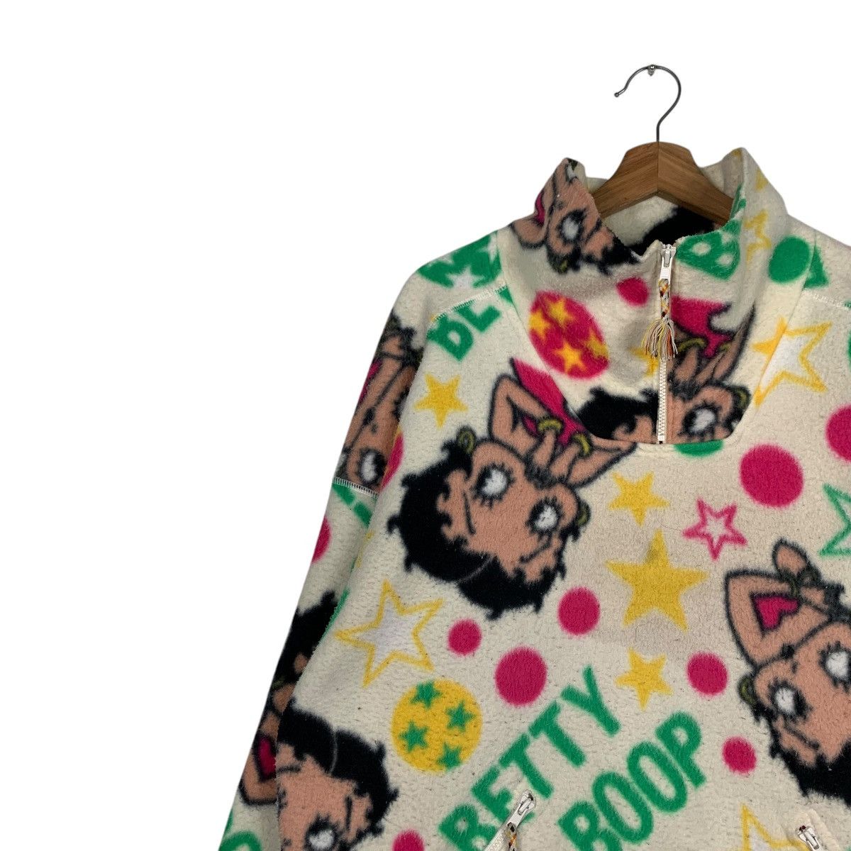 Cartoon Network BETTY BOOP Fullprint Half Zip Turtleneck Fleece #1861-C81 Size US XL / EU 56 / 4 - 6 Thumbnail