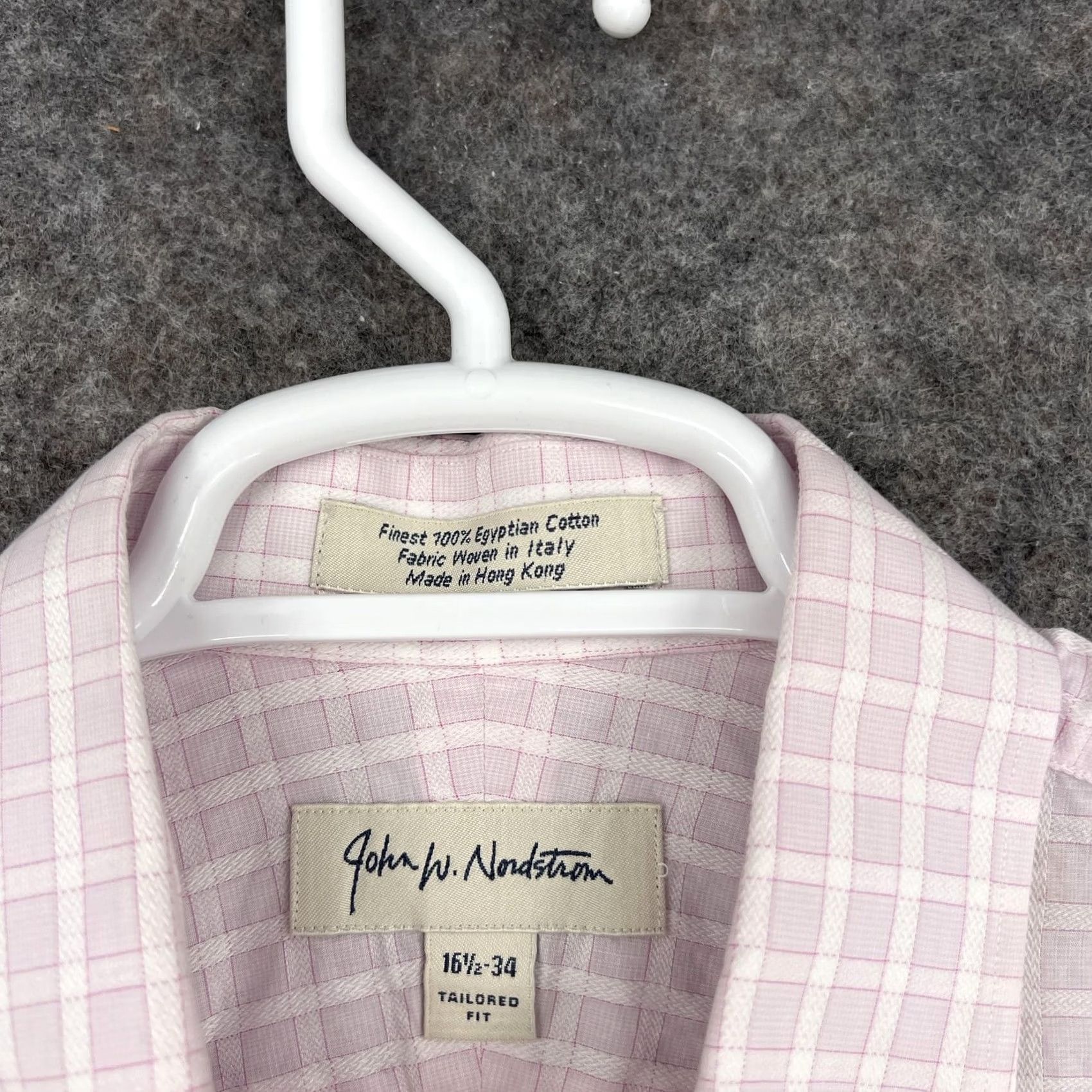 john w nordstrom dress shirt W. VINTAGE Striped Long Sleeve 17.5 / 33 100% Italian Cotton Always look polished in this traditional John W. Nordstrom Shirts |