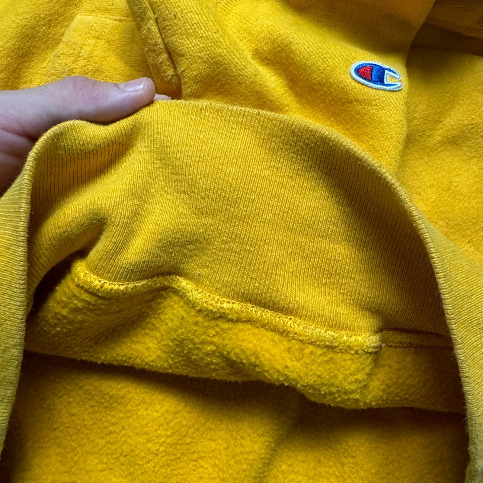 Champion Champion Reverse Weave Yellow Essential Hoodie Size US L / EU 52-54 / 3 - 6 Thumbnail