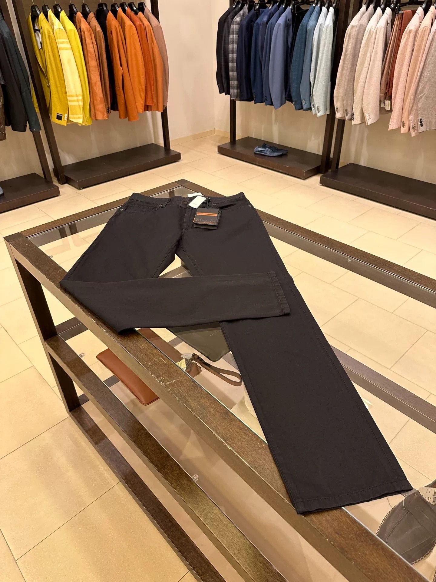 Ermenegildo Zegna Zegna Navy Slim Fit Casual Trousers Size US 32 / EU 48 - 3 Thumbnail