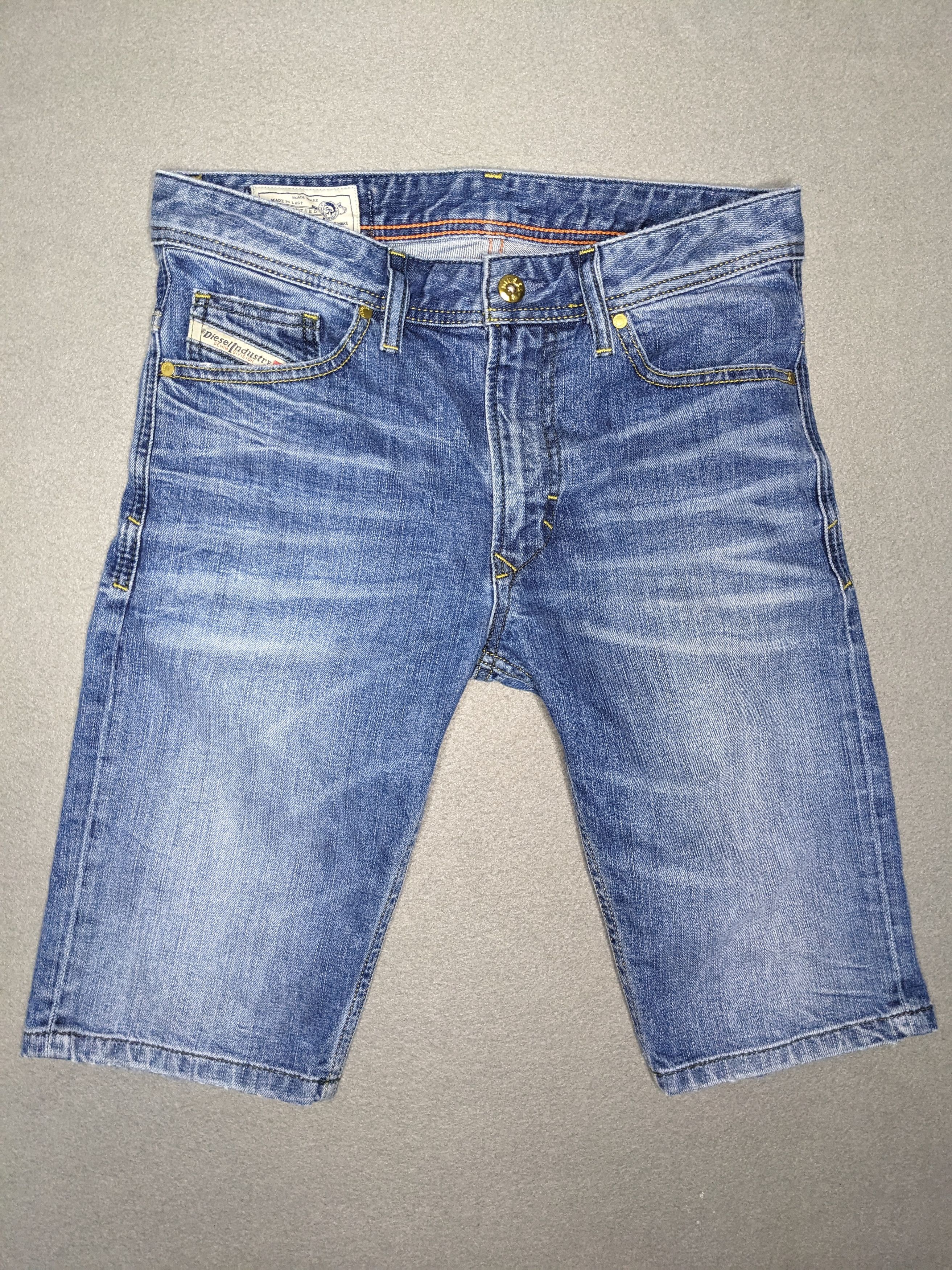 Diesel Diesel Mens Jean Shorts Size 30 Denim Stretch Whiskers Slim Size US 30 / EU 46 - 1 Thumbnail