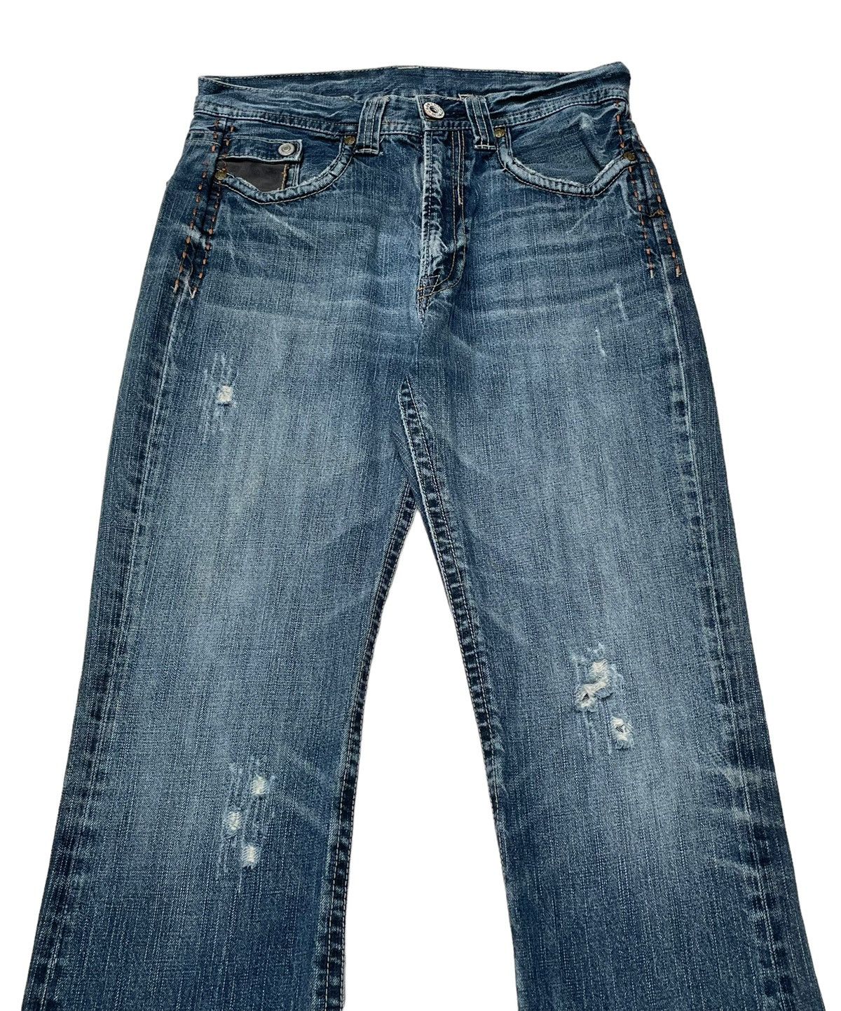 Designer × Japanese Brand × Vintage Vintage Japanese Brand Flared Jeans 1990s Size US 28 / EU 44 - 3 Thumbnail