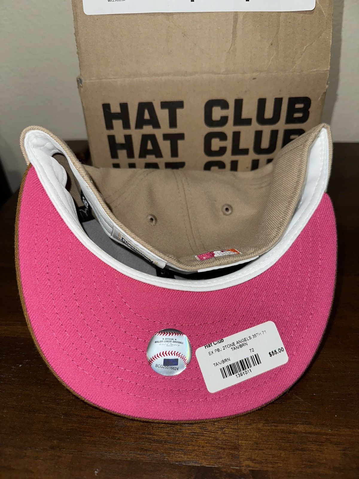 Hat Club Hat Club PB&J Pink/Brown Angels 7 1/4 Size ONE SIZE - 3 Thumbnail