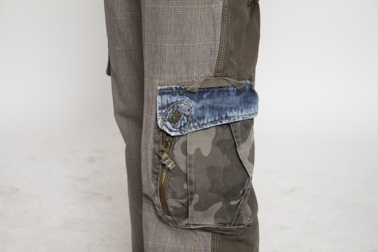 Vintage TAN PLAID, GREEN, CAMO, AND DENIM CARGO PANTS BY 40WEFT Size US 34 / EU 50 - 5 Thumbnail