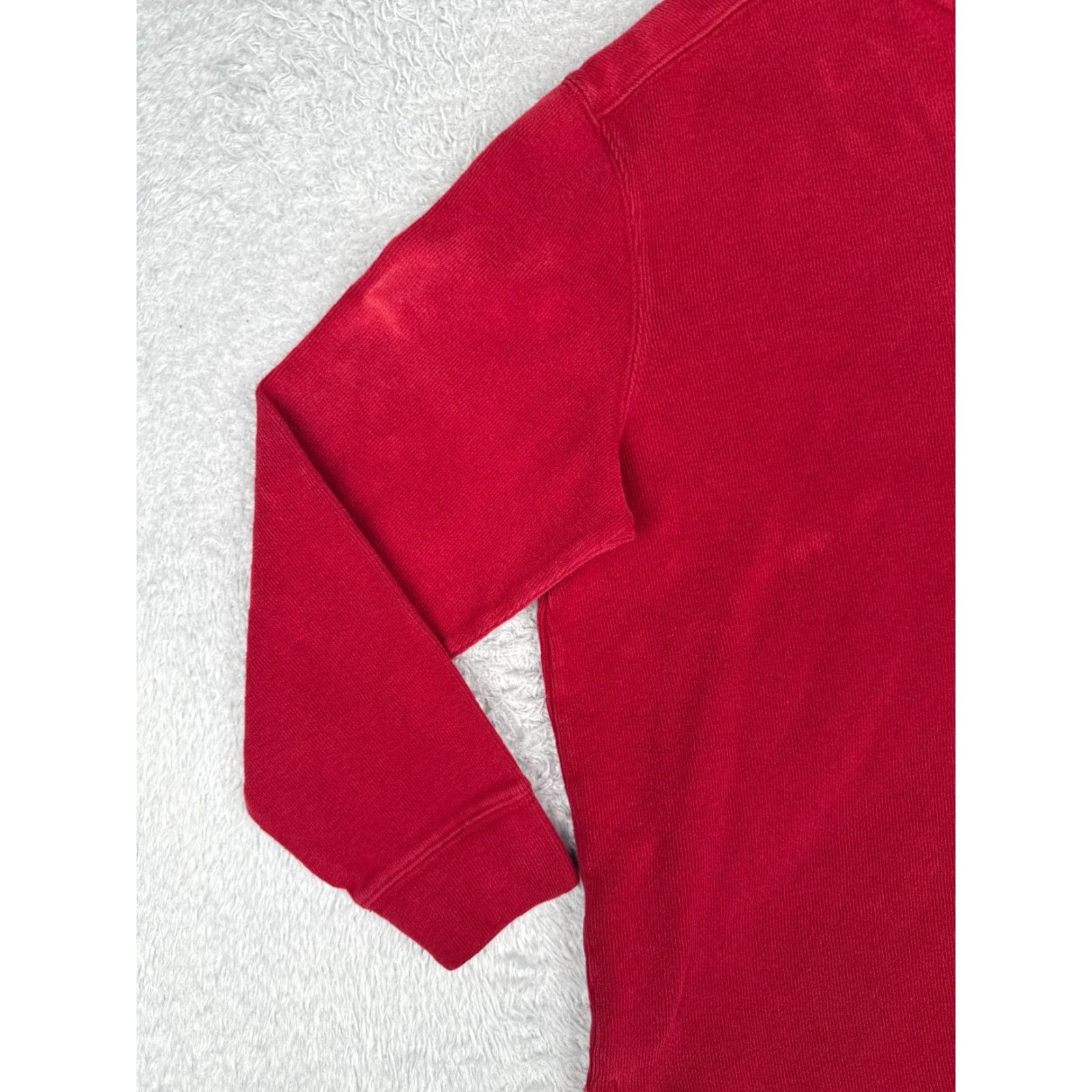 Polo Ralph Lauren Polo Ralph Lauren Sweater Shirt Men L Red 1/4 Zip Mock Neck Long Sleeve Cotton Knit Size US L / EU 52-54 / 3 - 3 Thumbnail