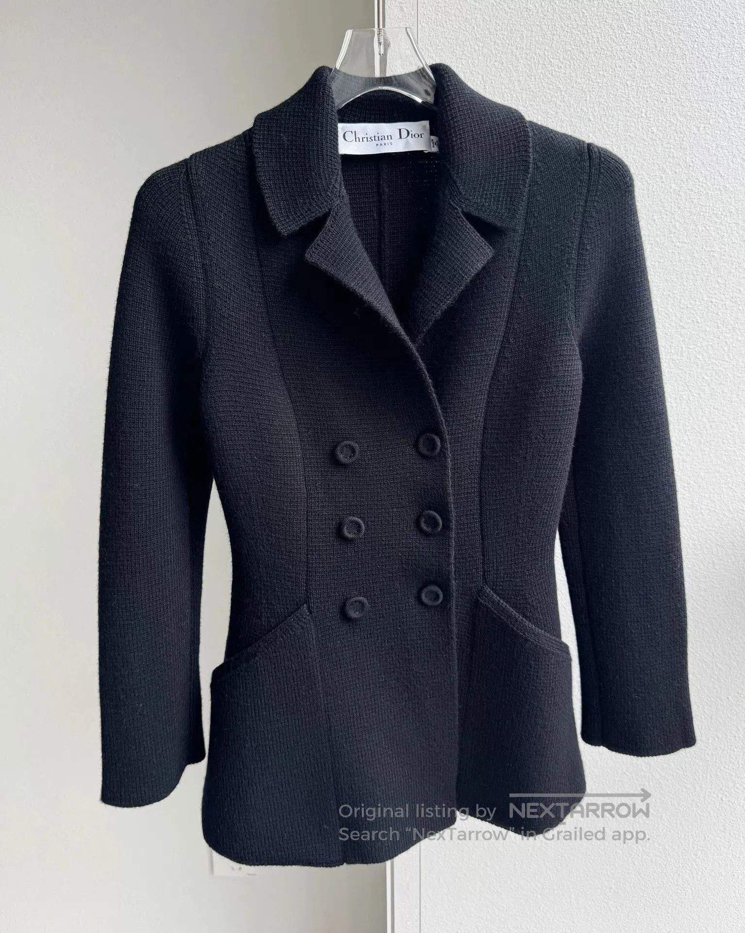 Dior Dior Classic Wool Knit Double-Breasted Blazer. Size XXS / US 00 / IT 34 - 2 Thumbnail