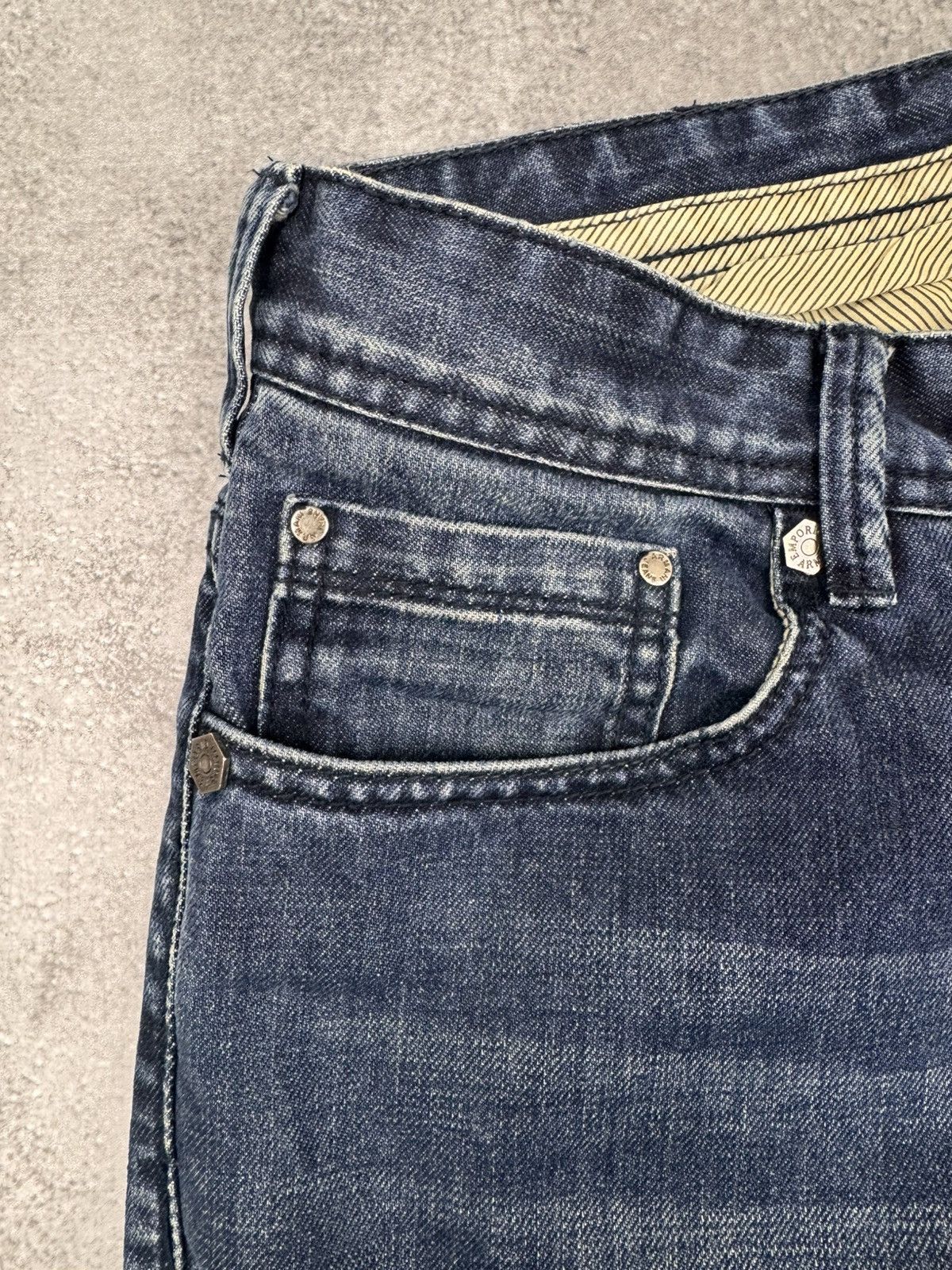 Emporio Armani Emporio Armani Men Denim Pants Jeans Blue Straight Fit Size US 34 / EU 50 - 7 Thumbnail