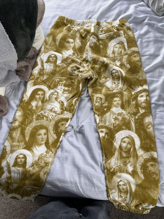 Supreme jesus and mary hot sale sweatpants