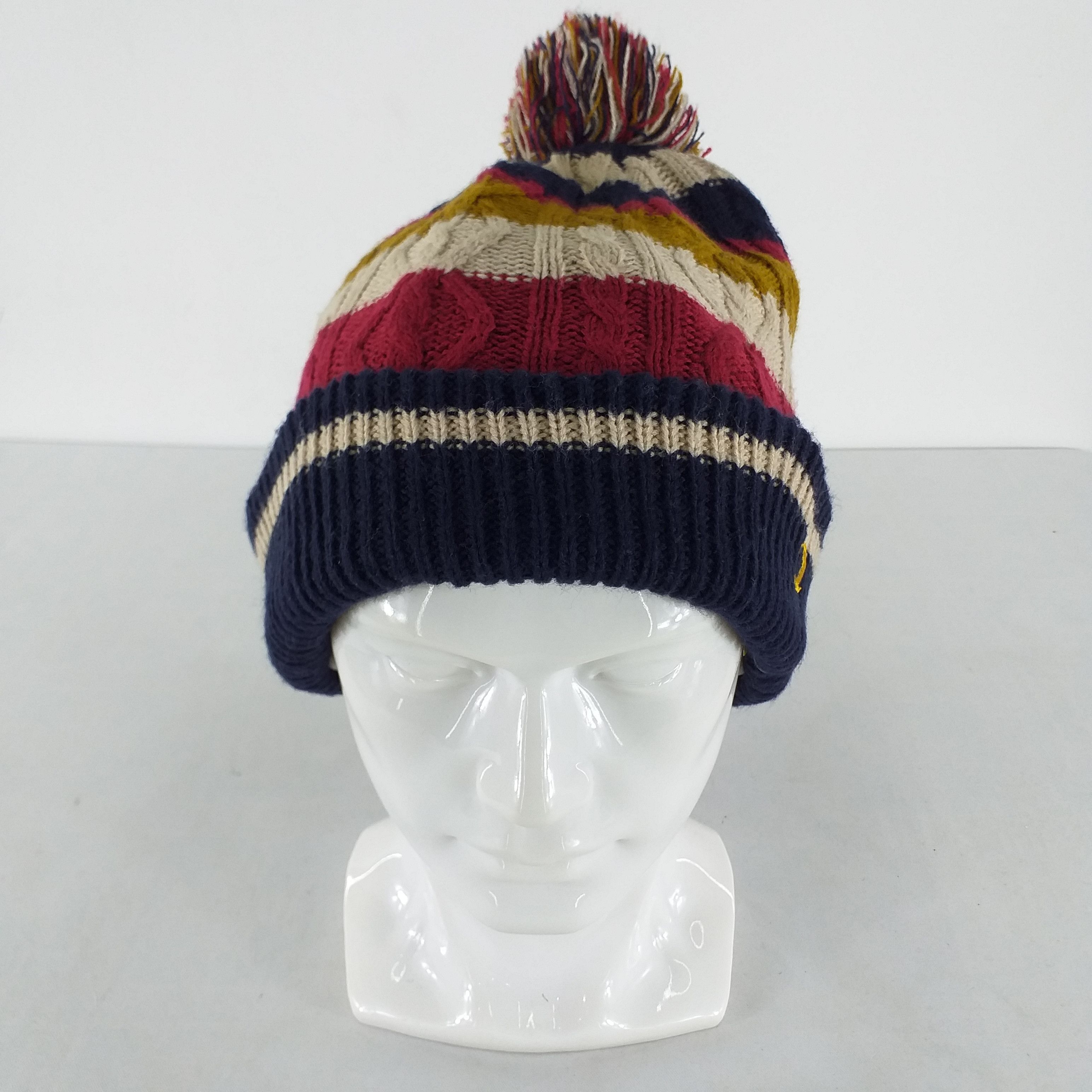 Champion Champion Embroidery Logo Stripe Snow Cap Hat Beanie -BN401 Size ONE SIZE - 2 Thumbnail