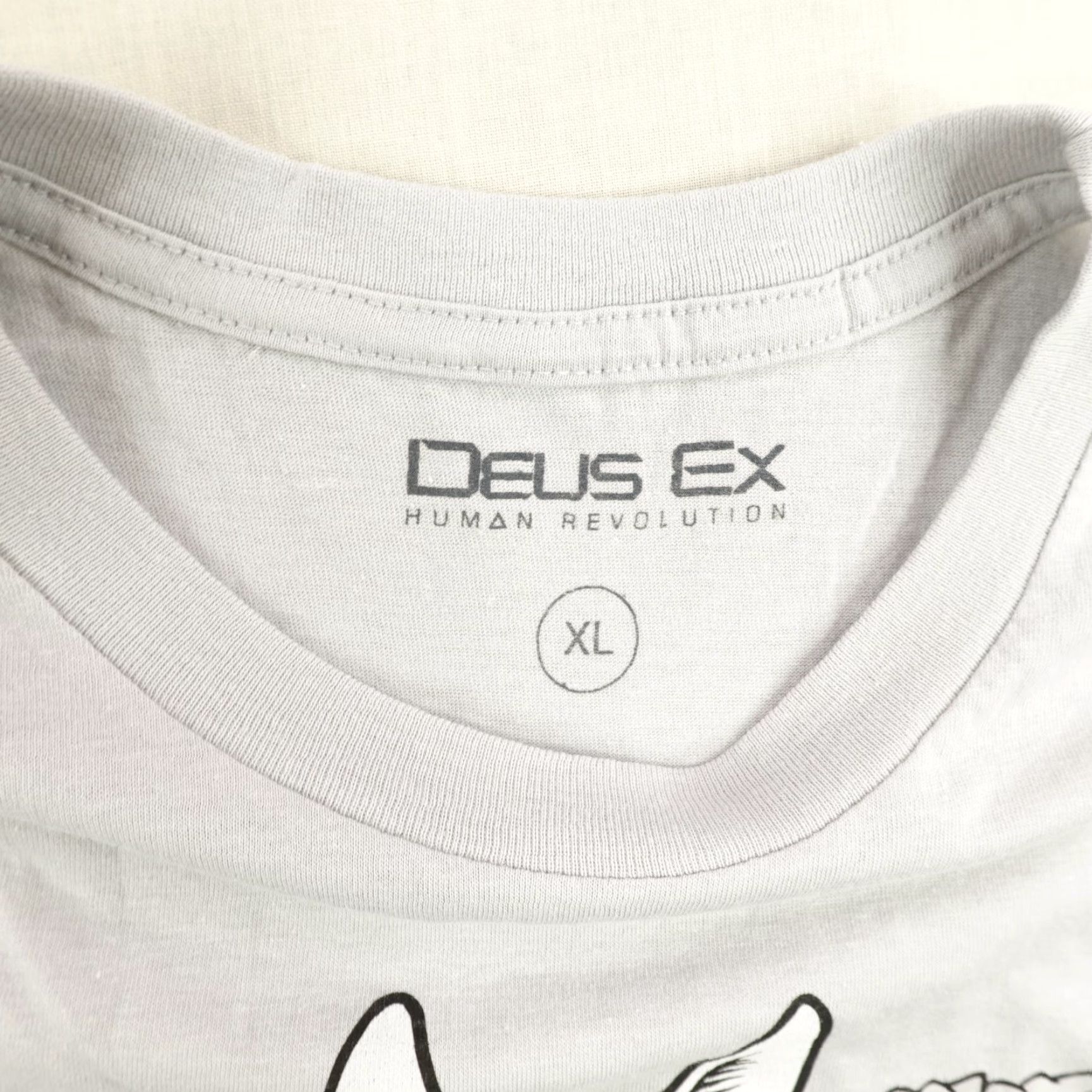 Vintage Deus Ex Human Revolution Shirt Mens XL Gray Video Game Art Exhibit Rabbit Tee D4 Size US XL / EU 56 / 4 - 7 Thumbnail