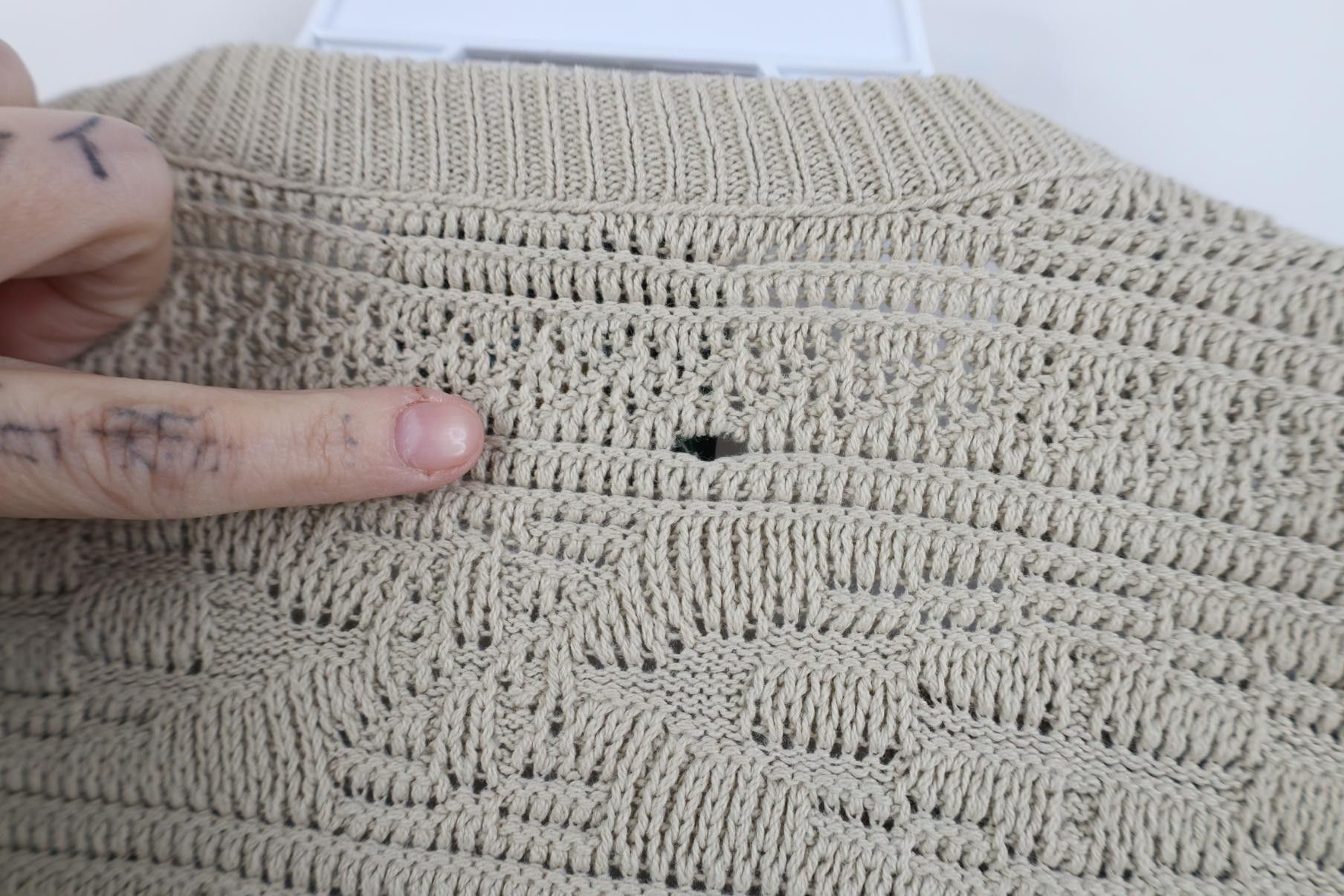 Vintage Vintage 90s Streetwear Cotton Geometric Knit Sweater USA Size US M / EU 48-50 / 2 - 8 Thumbnail