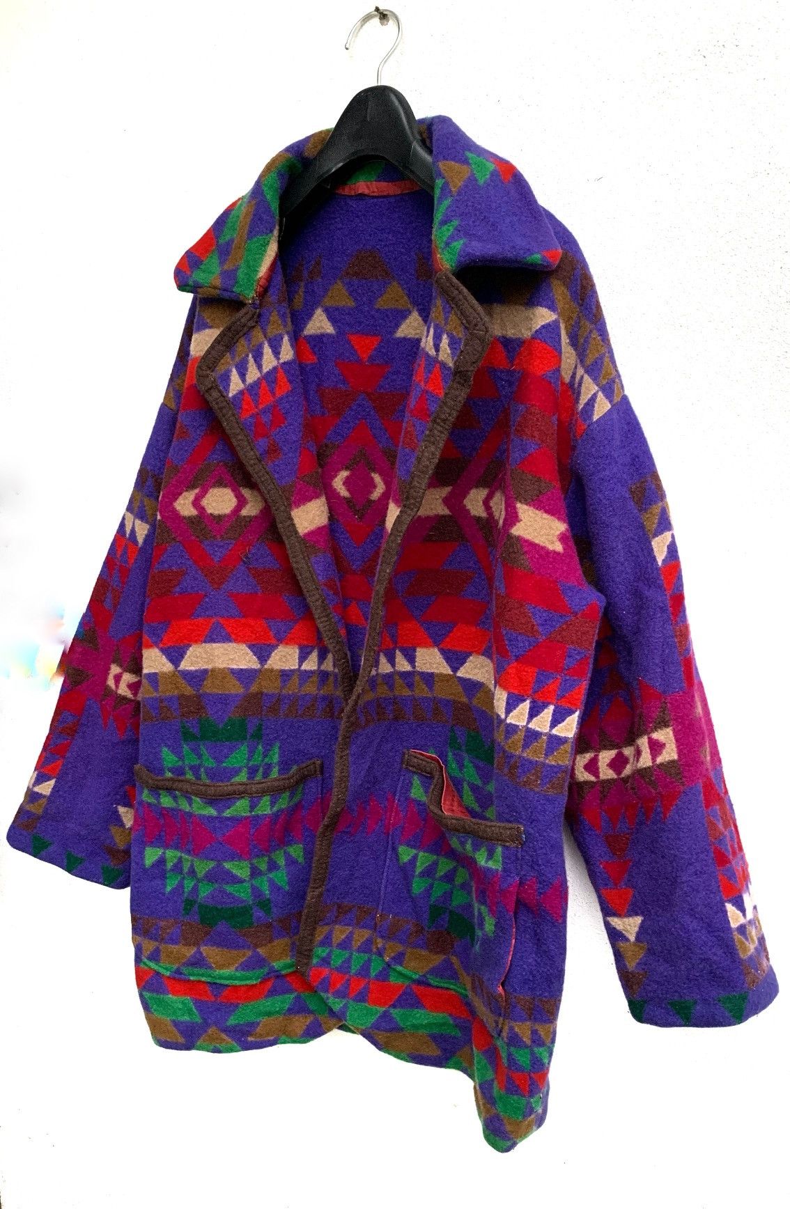 Handmade × Vintage Unbutton Navajo jacket Wool. Size US XL / EU 56 / 4 - 1 Thumbnail