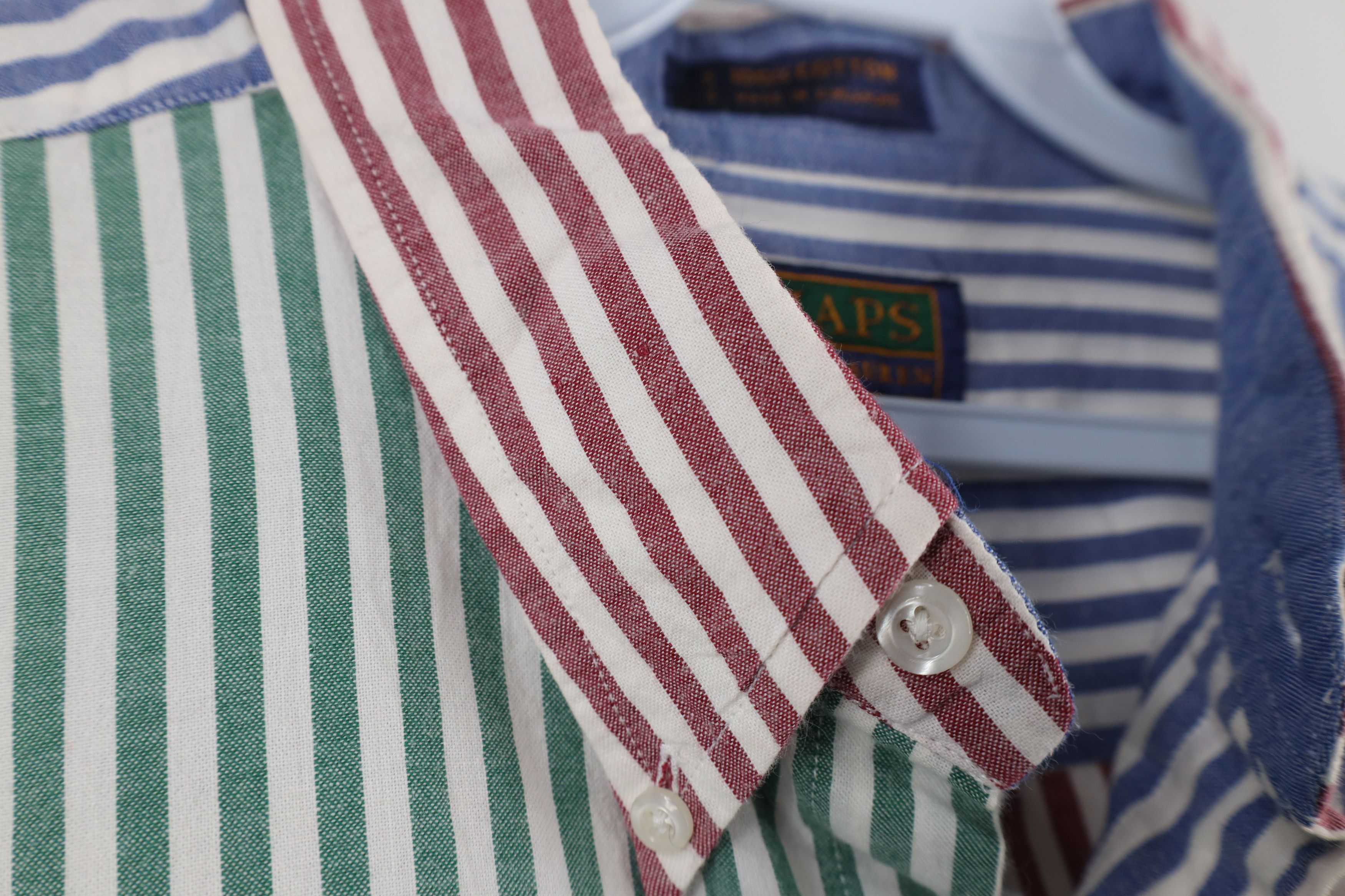 Polo Ralph Lauren Vintage 90s Chaps Ralph Lauren Striped Oxford Button Shirt Size US M / EU 48-50 / 2 - 5 Thumbnail