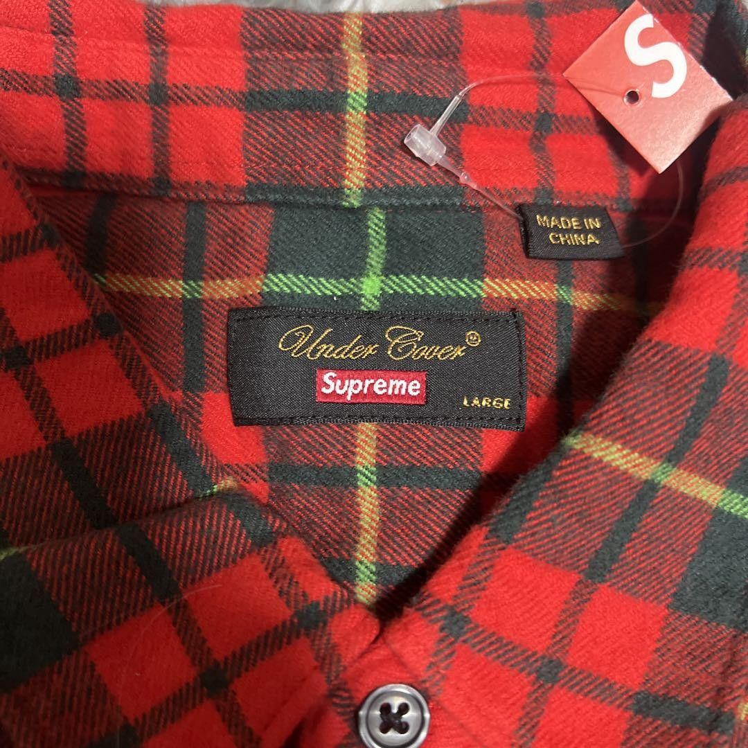 Supreme × Undercover UNDERCOVER x SUPREME Flannel Short Sleeve Shirt Red L Size US L / EU 52-54 / 3 - 3 Thumbnail