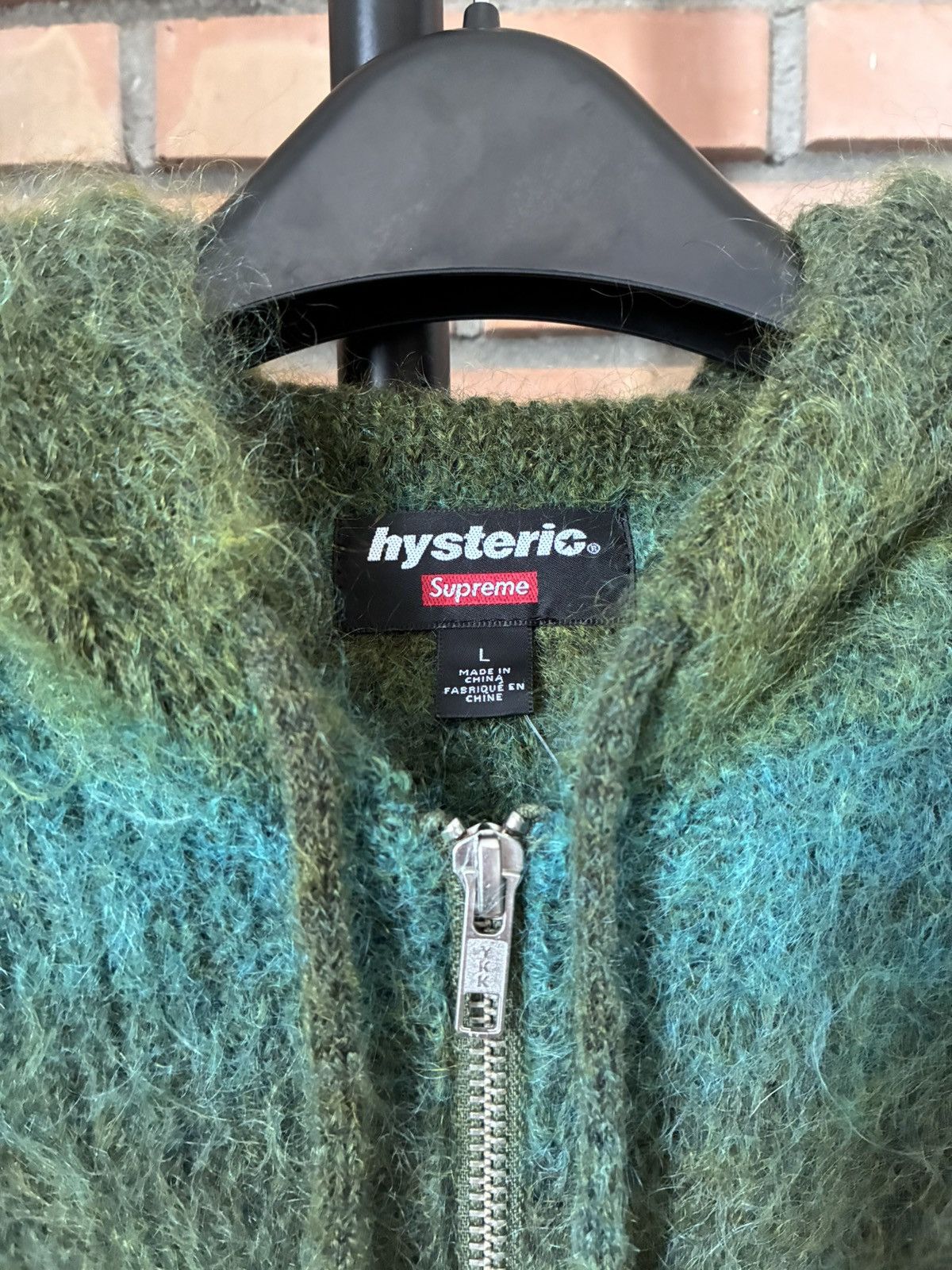 Hysteric Glamour × Supreme Supreme FW24 Hysteric Glamour Mohair ZipUp Hooded Sweater Size US L / EU 52-54 / 3 - 4 Thumbnail