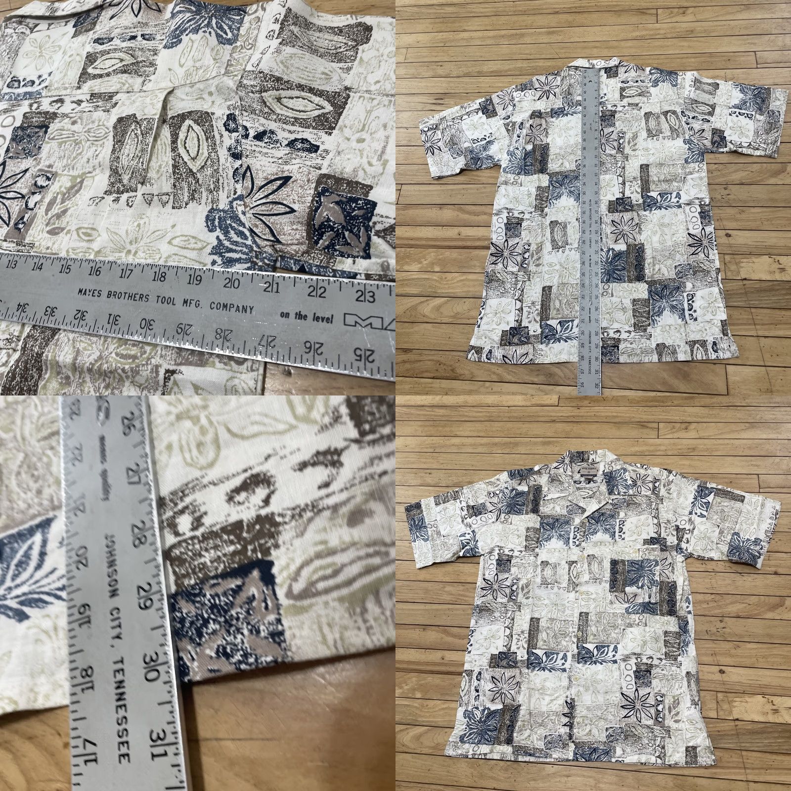 High Sierra VINTAGE High Sierra Relaxed Linen Shirt Men M Tan Blue Floral Madras Plaid Button Up 42 Size US M / EU 48-50 / 2 - 8 Thumbnail