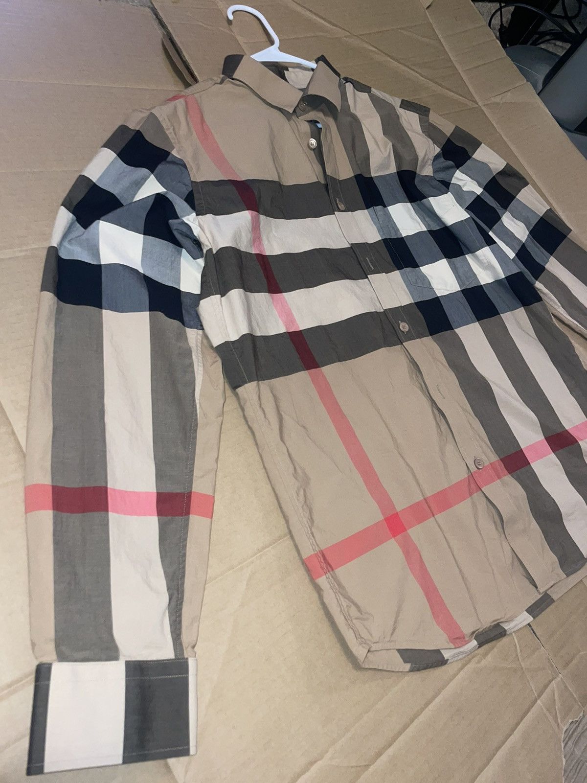 Burberry Burberry Check Long Sleeve Size US L / EU 52-54 / 3 - 2 Thumbnail