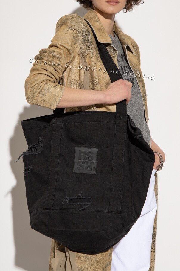 Raf Simons CHRISTIANE F. Detlef Denim Tote Bag | Grailed