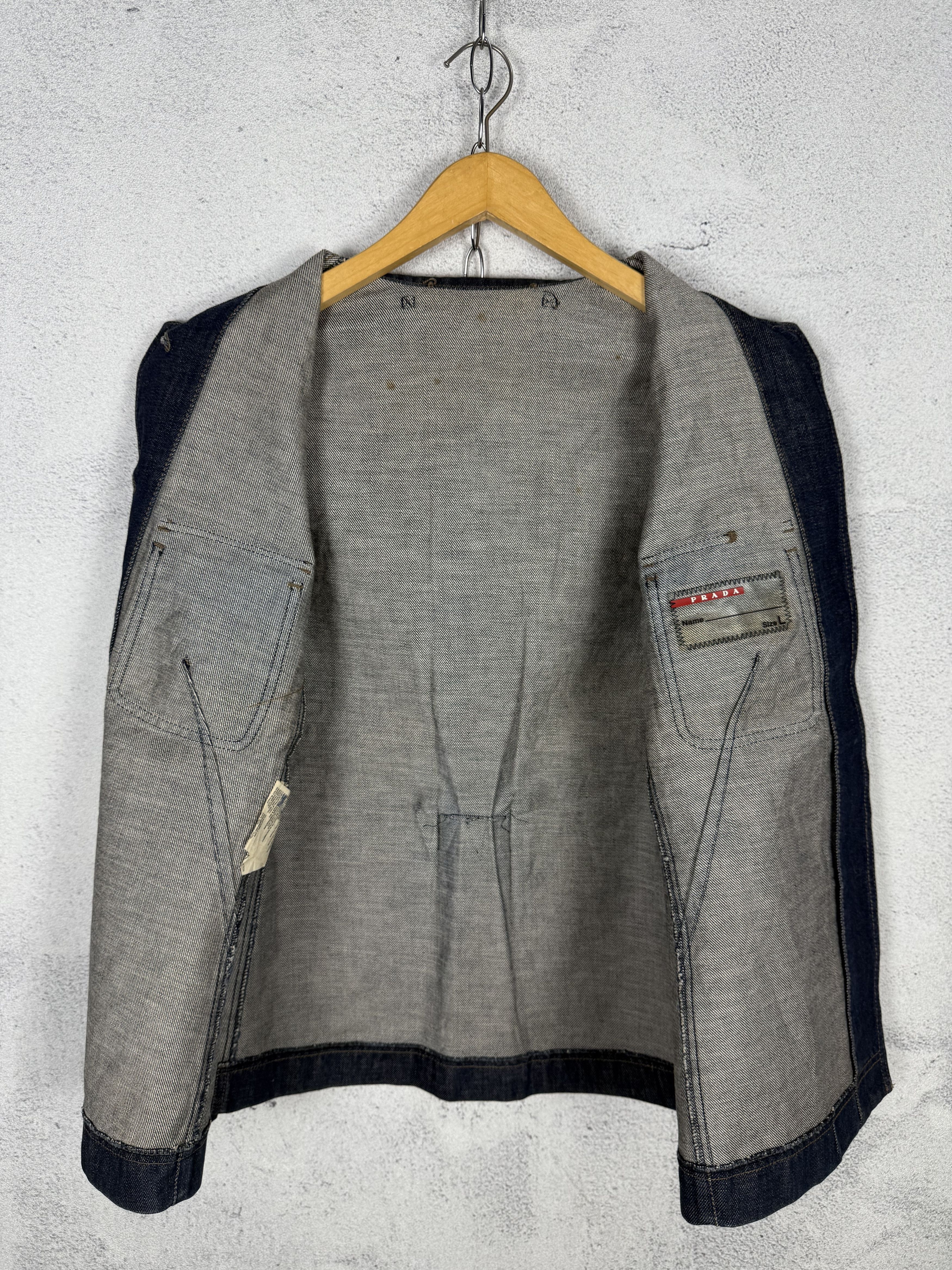Prada Prada Denim Jacket Size L / US 10 / IT 46 - 9 Thumbnail