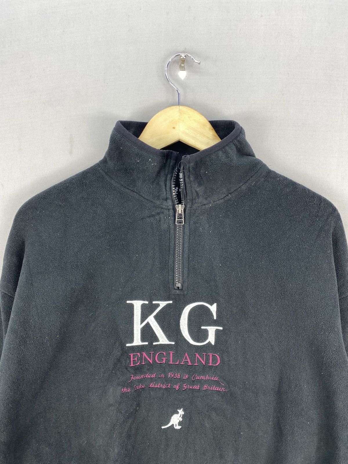 Kangol Kangol England Fleece Half Zipper Jacket Size US L / EU 52-54 / 3 - 7 Thumbnail