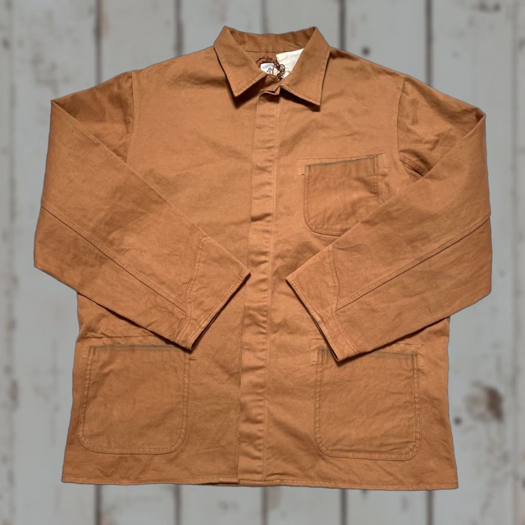 18 East VINTAGE 18 East Chore Coat Jacket Western Canvas 2XL Ochre Unisex Adults NWT Size US XXL / EU 58 / 5 - 1 Thumbnail