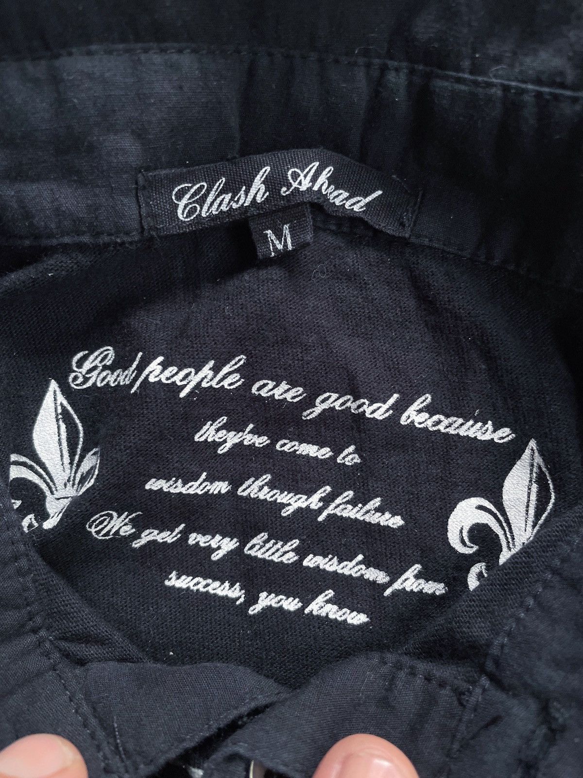 Japanese Brand CLASH AHEAD POEM POLO SHIRT Size US M / EU 48-50 / 2 - 4 Thumbnail