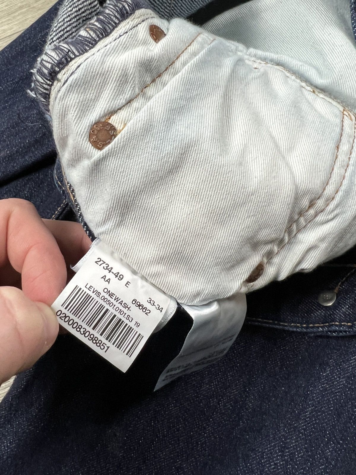 Levi's Mens Jeans Levi's 501 Original Straight Fit Big E Size 33/34 Size US 33 - 16 Thumbnail