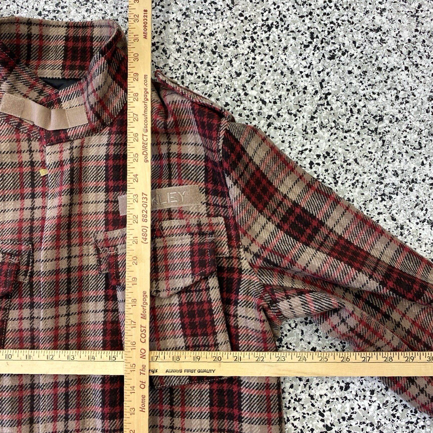 Oakley VINTAGE Oakley M65 Jacket Plaid Red Wool Mens L Army Military Jacket Pockets Size US L / EU 52-54 / 3 - 5 Thumbnail