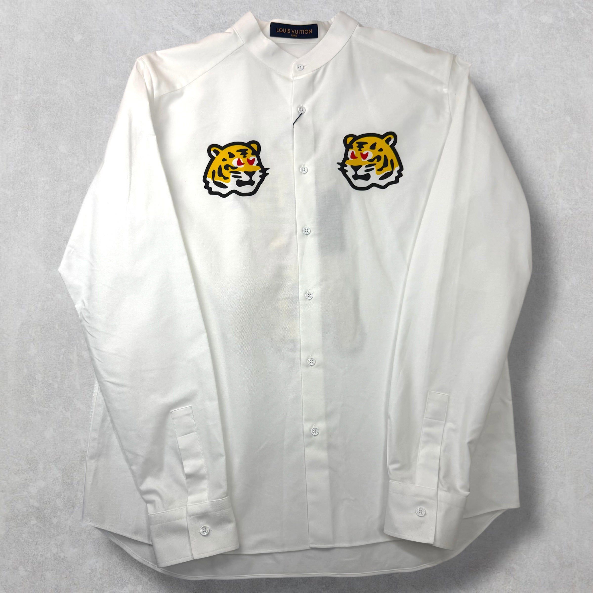 Louis Vuitton Louis Vuitton X Nigo Tiger Mandarin Collar Shirt XL Size US XL / EU 56 / 4 - 1 Thumbnail
