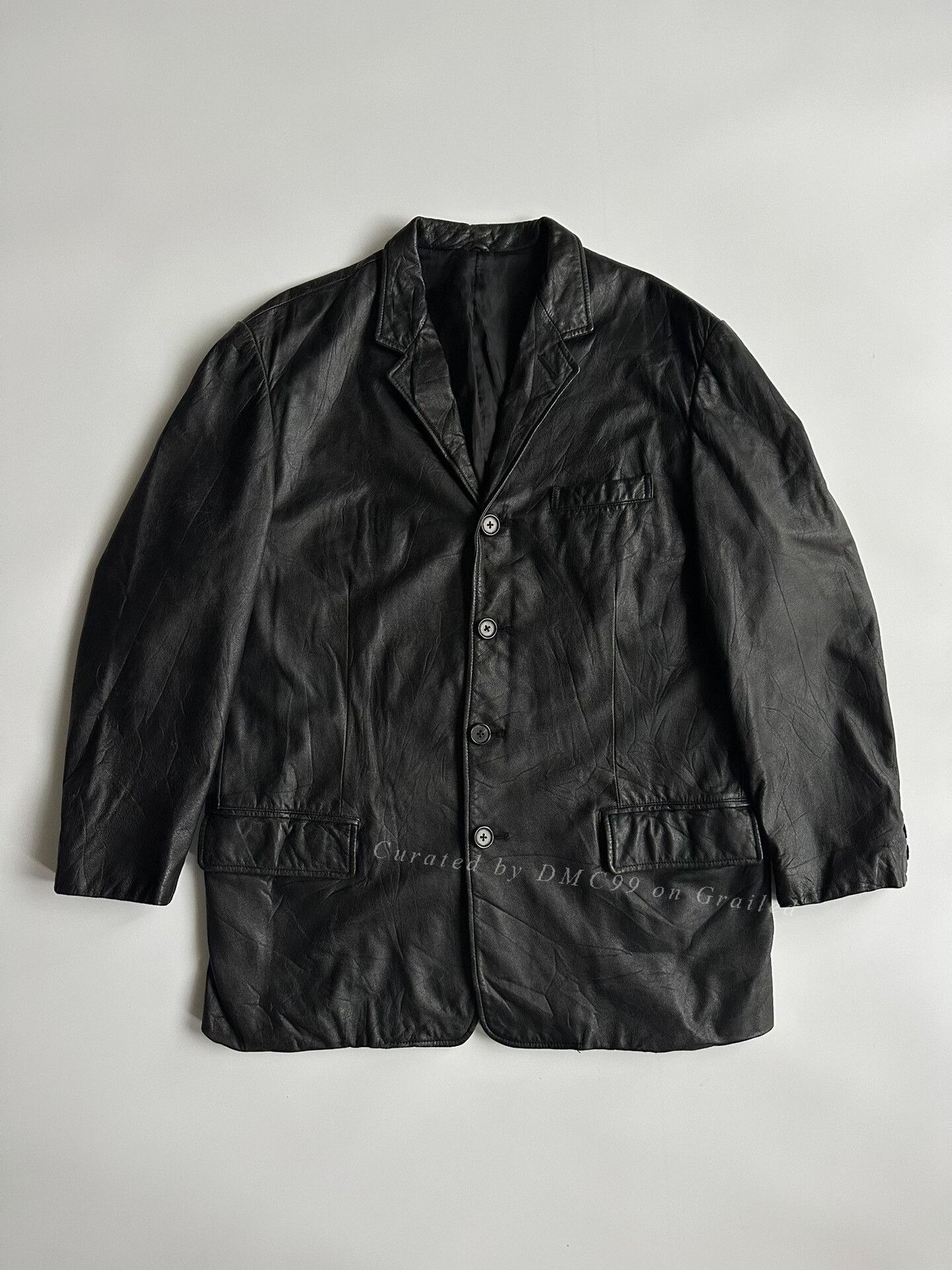 Yohji Yamamoto Y's For Men Red Label Leather Jacket | Grailed