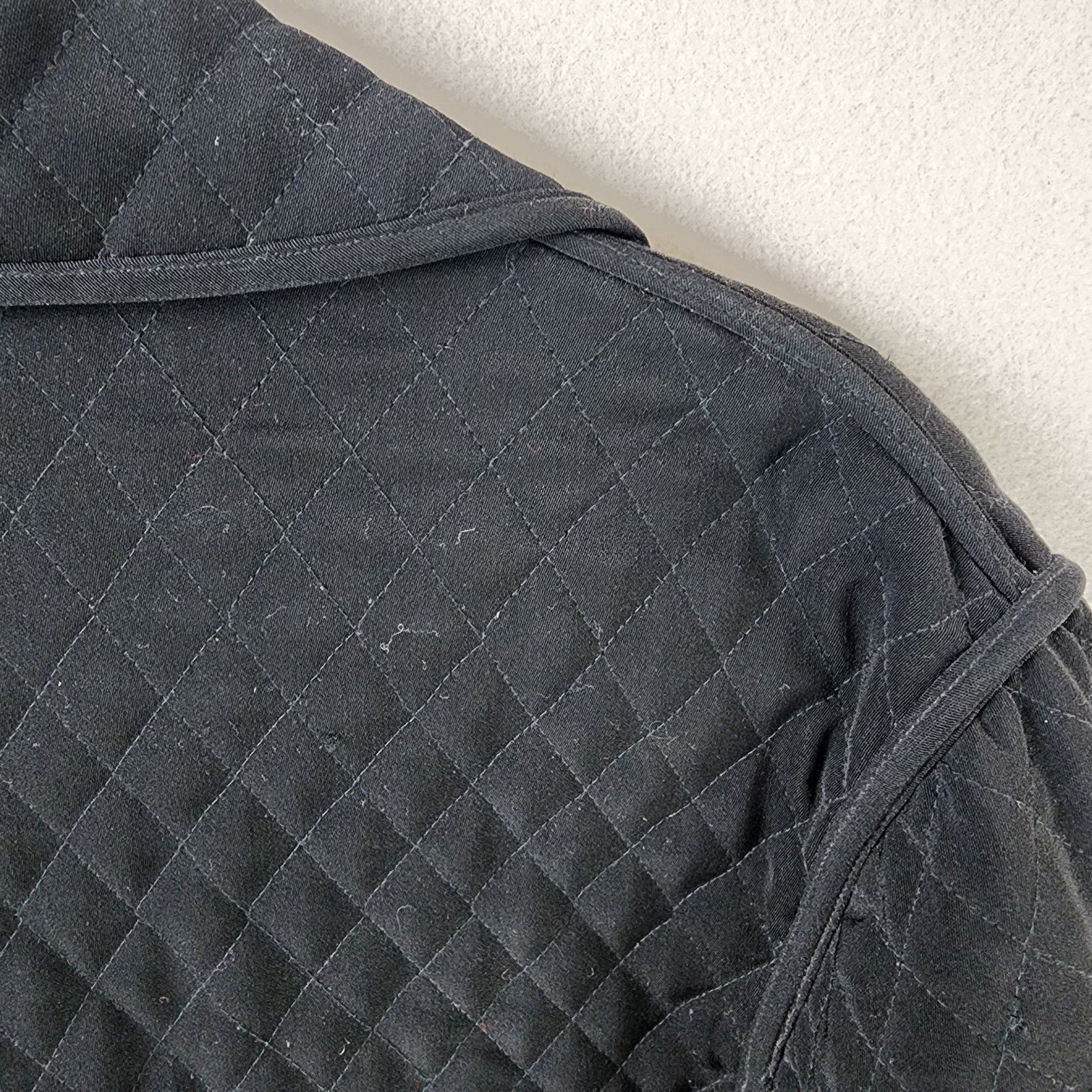 Other Hilary Radley Black Quilted Coat Women Small Snap Closure Size S / US 4 / IT 40 - 8 Thumbnail