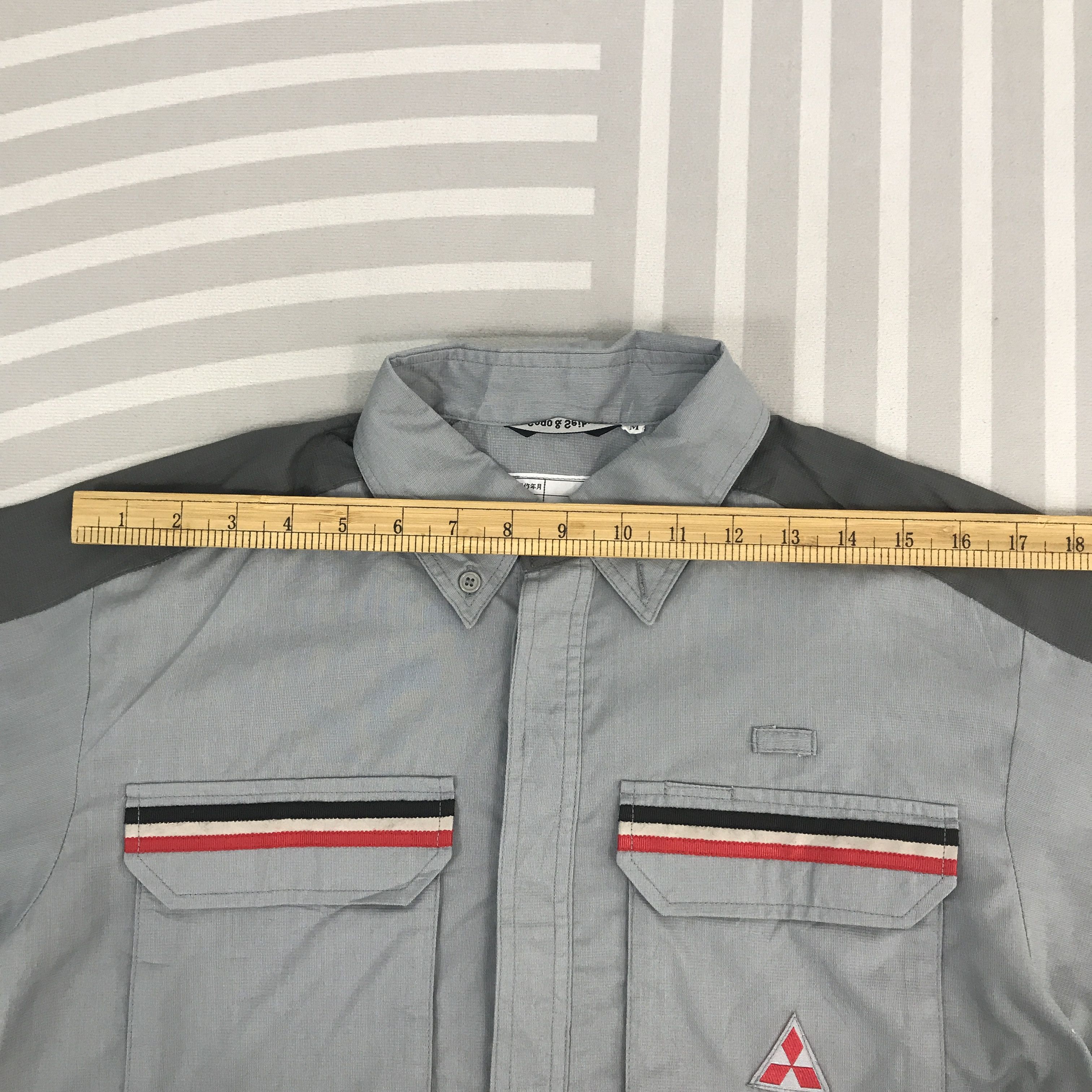 Japanese Brand × Vintage Vintage Mitsubishi Racing Button up Long Sleeve T-Shirt Size US M / EU 48-50 / 2 - 5 Thumbnail