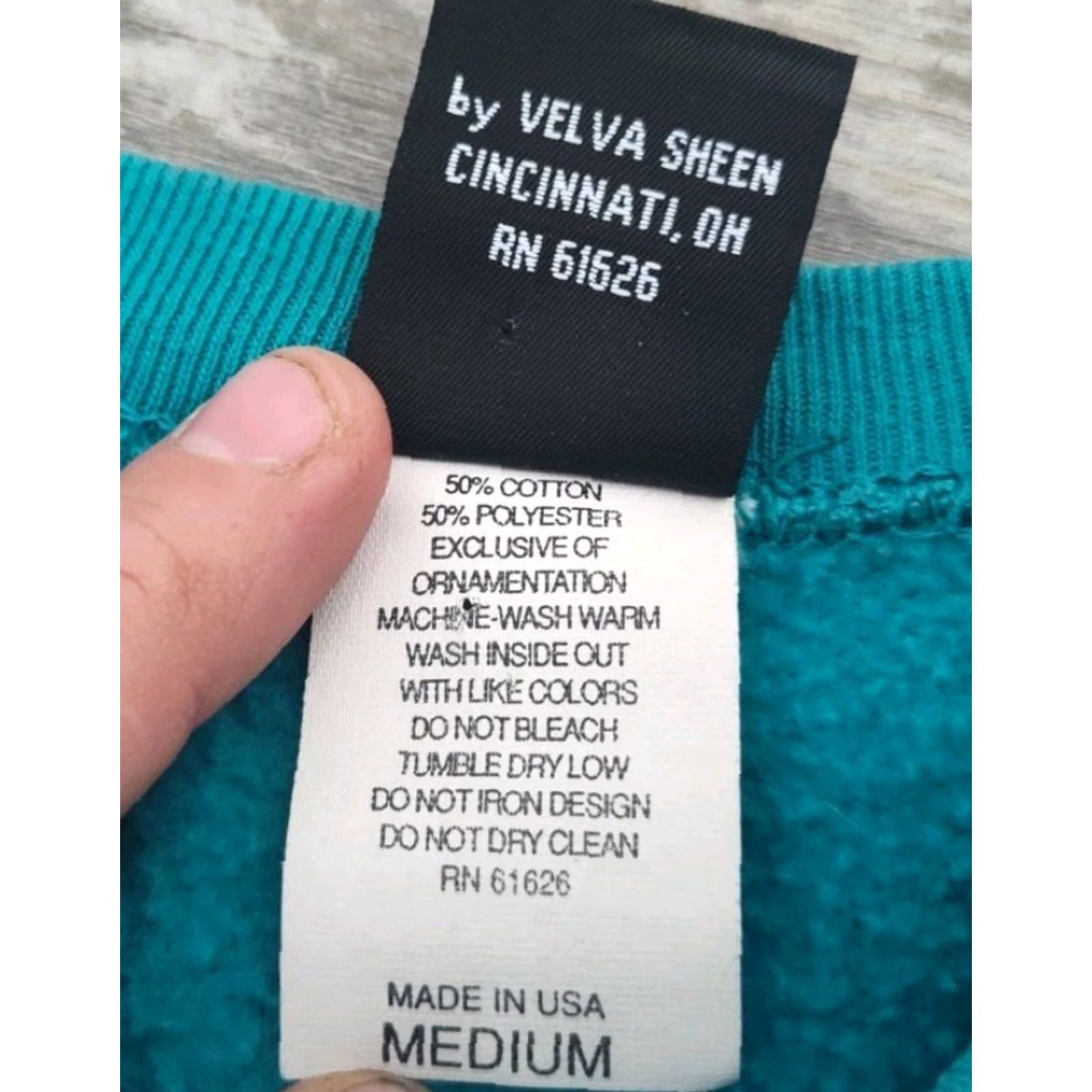Mickey Unlimited Vintage Mickey Unlimited Velva Sheen Disney Mickey Mouse Sweatshirt USA Made M Teal Size US M / EU 48-50 / 2 - 5 Thumbnail