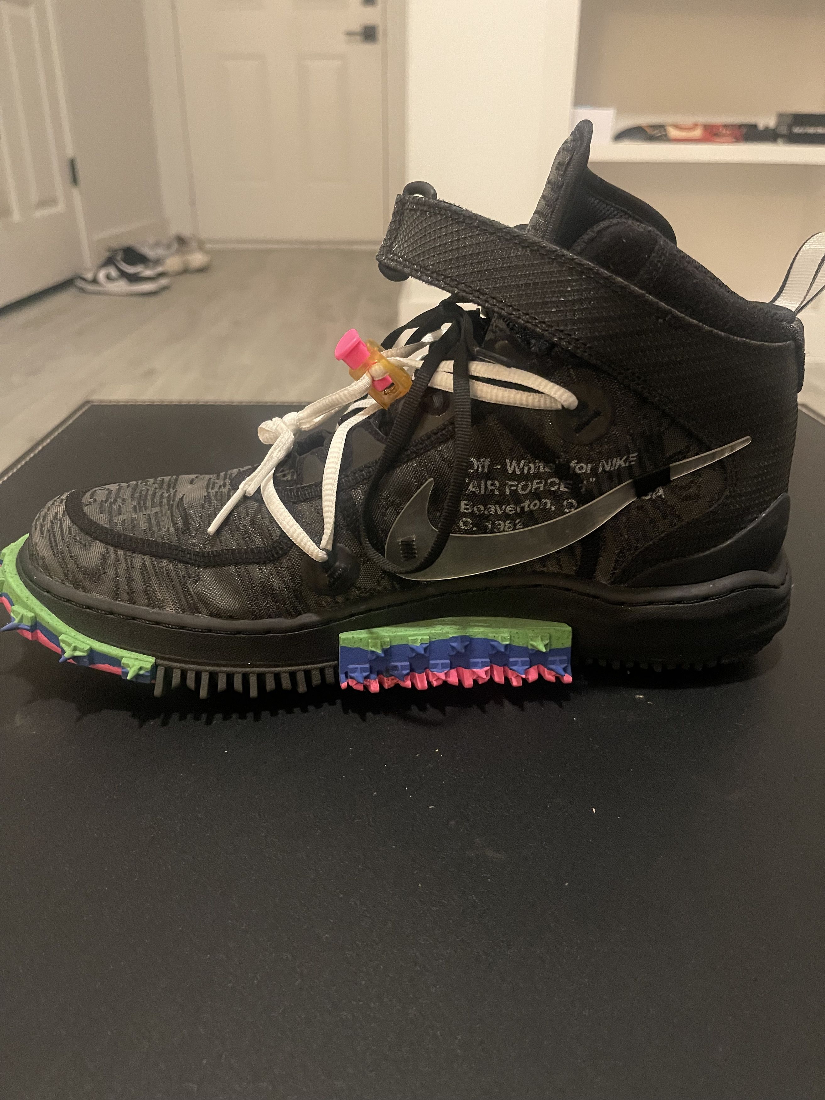 Nike × Off-White Black Off-White Air Forces Size US 12 / EU 45 - 4 Thumbnail