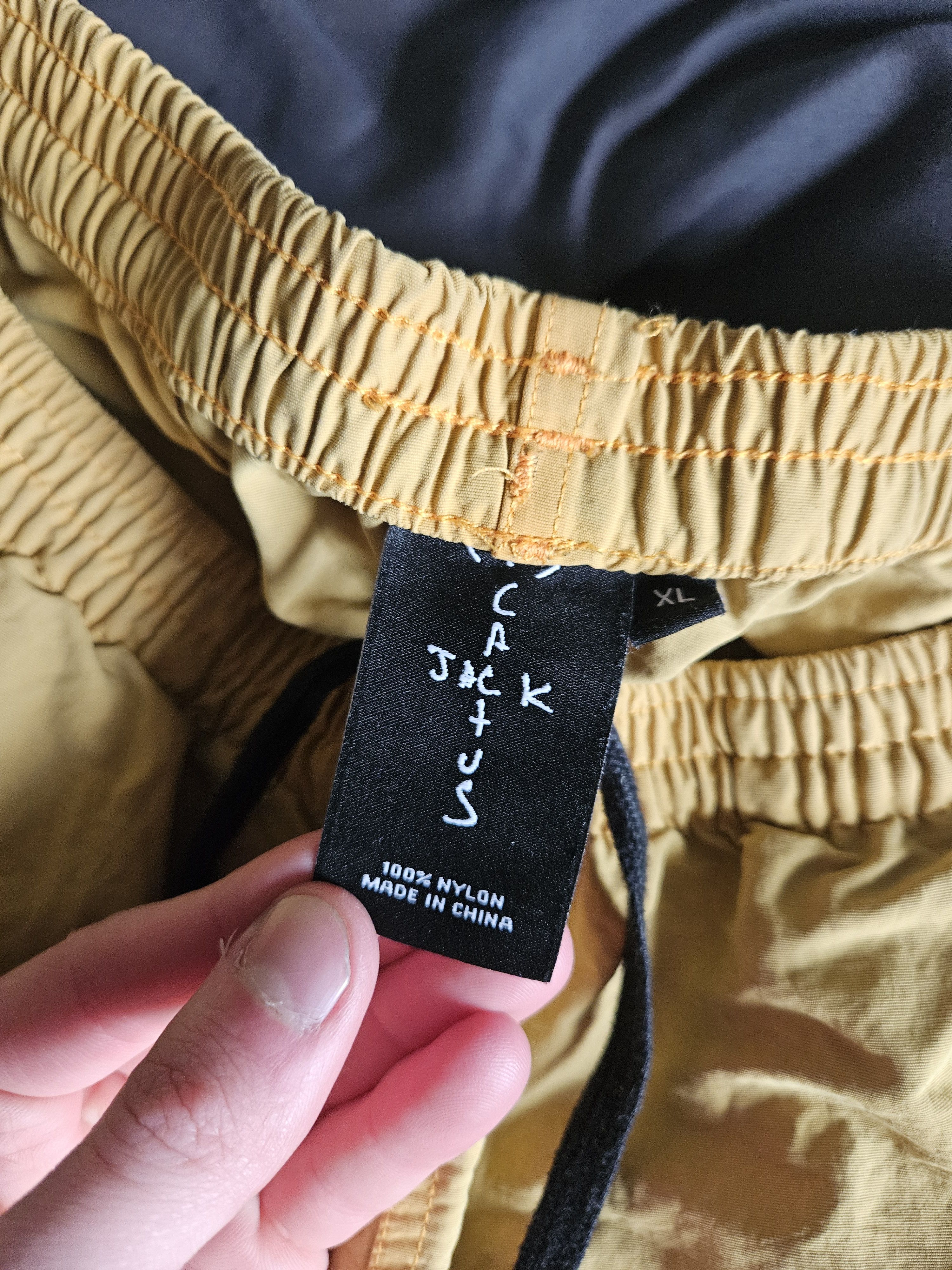 Travis Scott Cactus Jack Trails Logo Nylon Gold Shorts Size US 36 / EU 52 - 9 Thumbnail