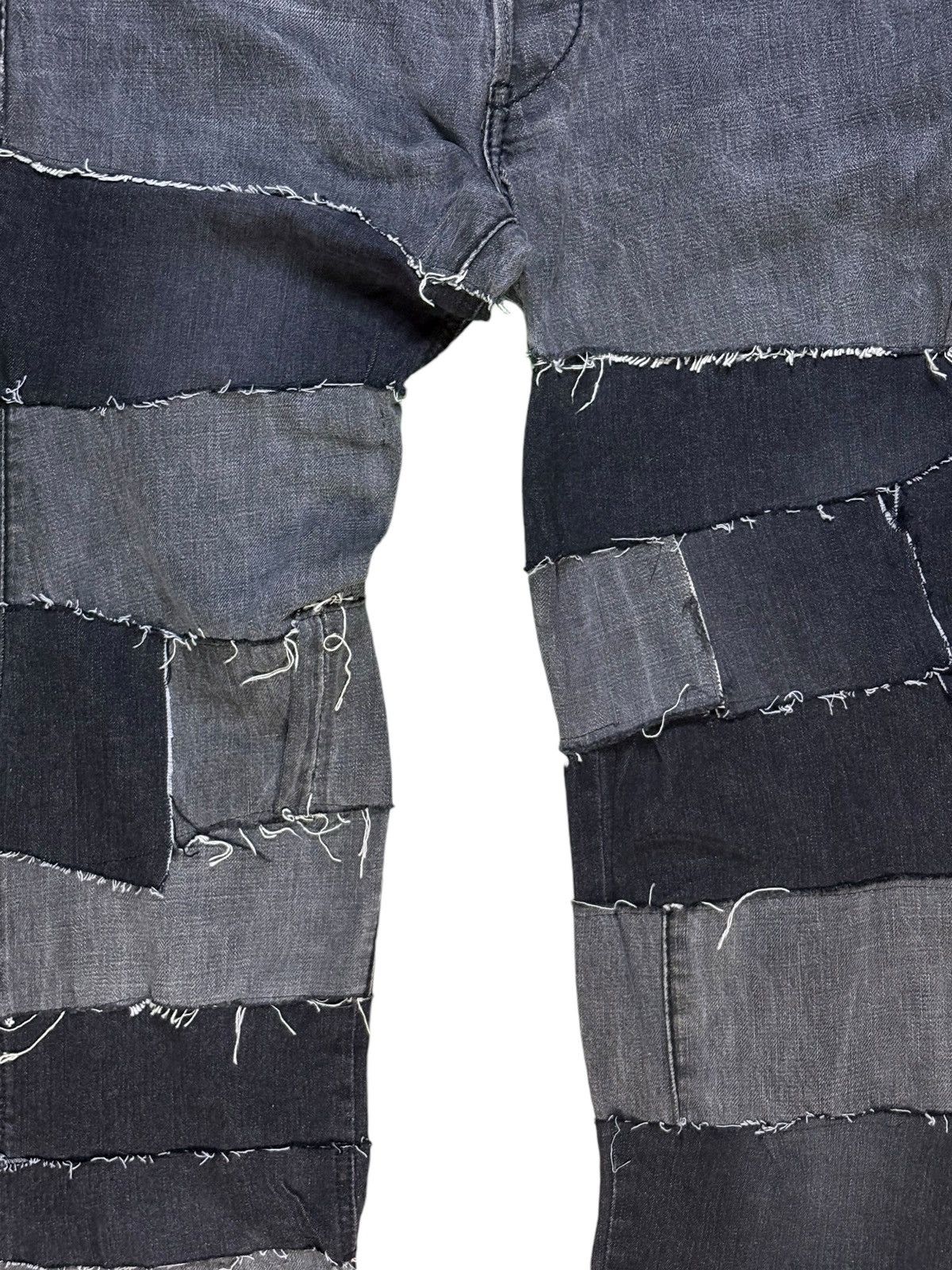 Japanese Brand SALES🔥Vintage Japanese Selvedge Custom Patched Loose Jeans Size US 33 - 6 Thumbnail