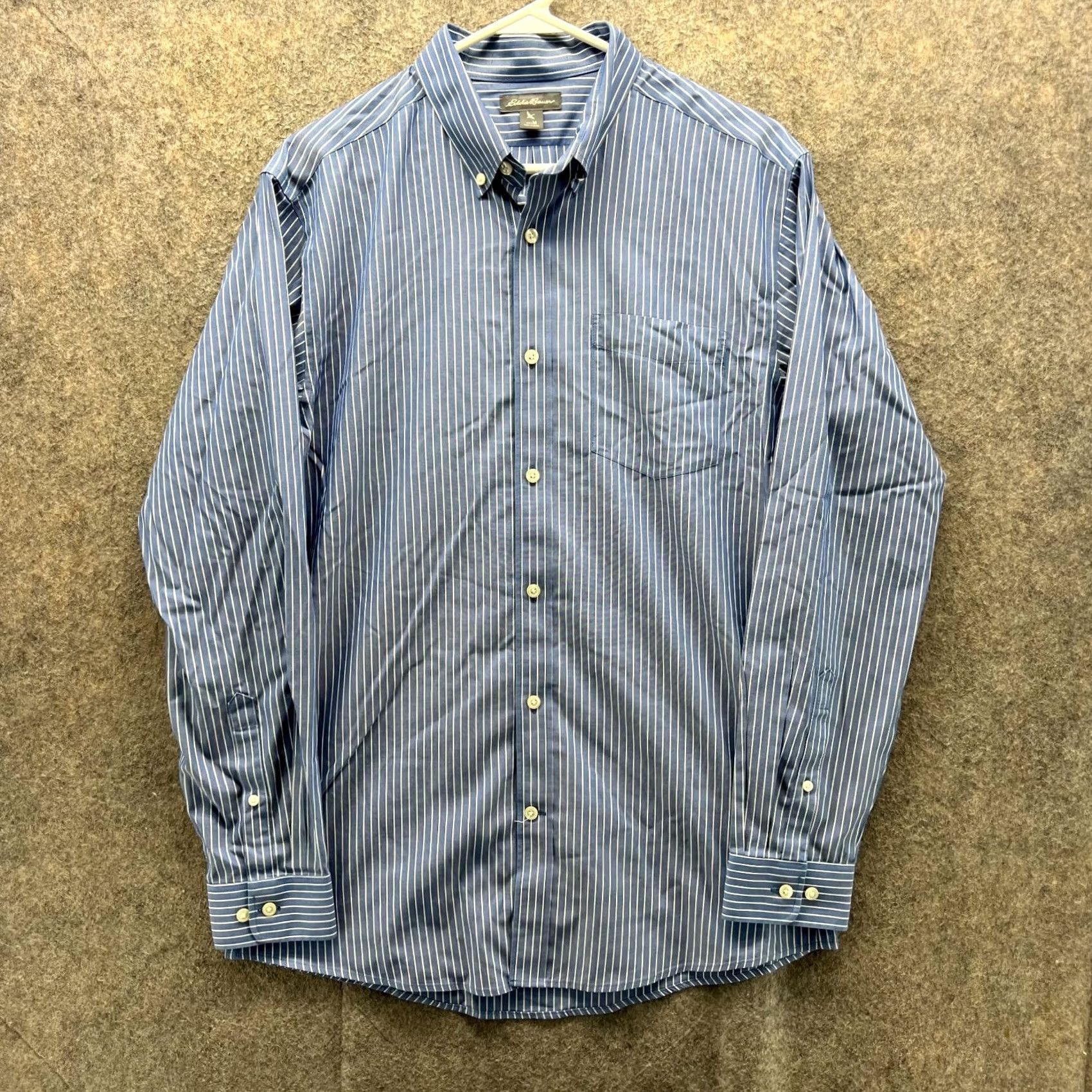 Eddie Bauer VINTAGE Eddie Bauer Shirt Men Medium Adult Blue Casual Button Up Striped Cotton Size US M / EU 48-50 / 2 - 2 Thumbnail
