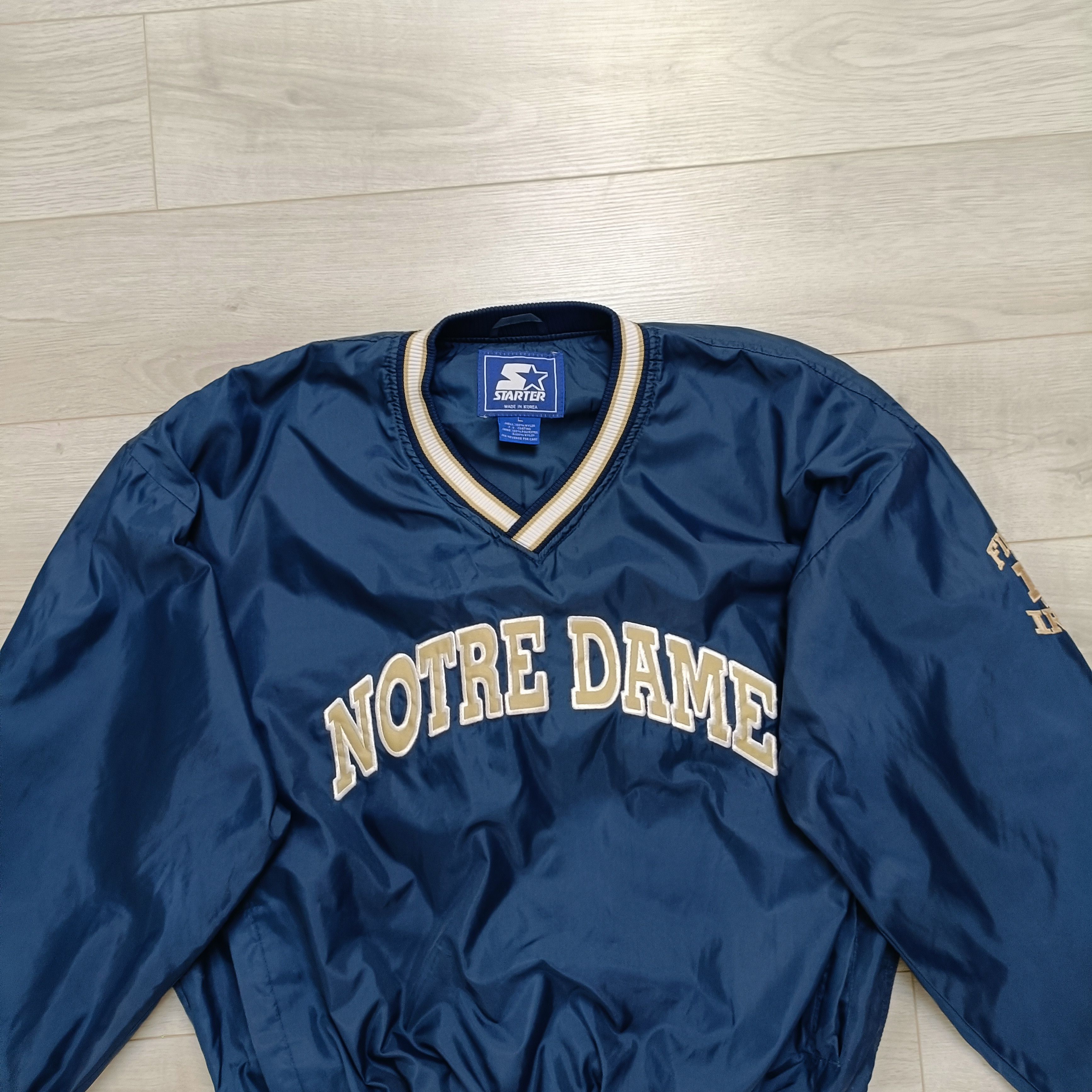 Starter × Vintage Men's Notre Dame Finishing Irish Navy Jacket Vintage Size US L / EU 52-54 / 3 - 2 Thumbnail