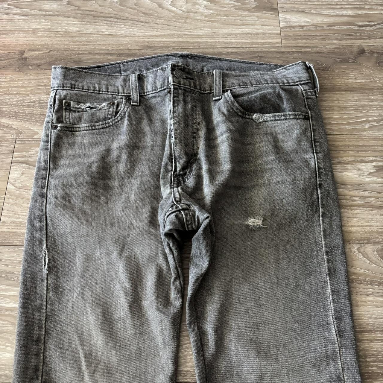 Levi's Crazy Vintage Y2K/2000s Grunge Faded Levis Distressed Skinny Denim Jeans! 33x29 Size US 32 / EU 48 - 5 Thumbnail