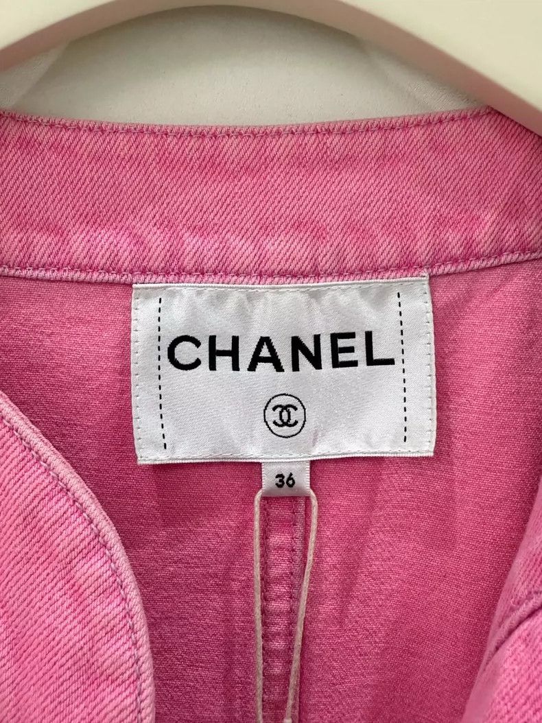 Chanel Chanel Pink denim jacket Size XS / US 0-2 / IT 36-38 - 4 Thumbnail