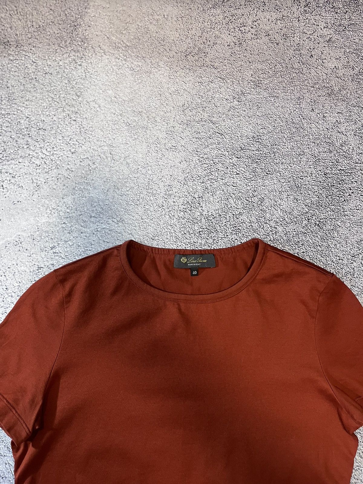 Loro Piana Loro Piana 2 Women T- Shirt Burnt Orange Cotton Knit Size 40 Size S / US 4 / IT 40 - 19 Thumbnail