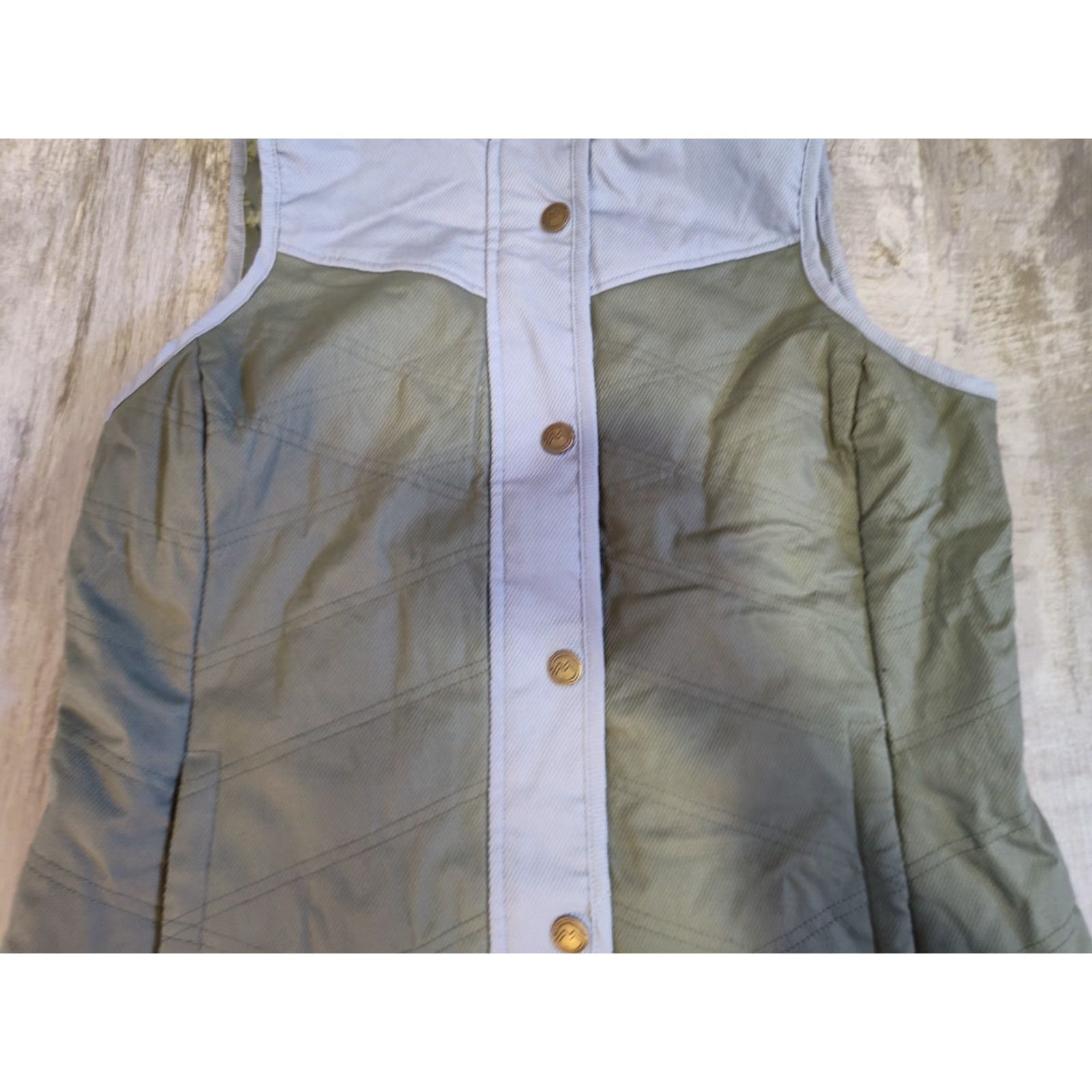 Vintage Magellan Outdoors Women’s XL Campfire Quilted Vest Olive Green Button Zip NWT Size XL / US 12-14 / IT 48-50 - 4 Thumbnail
