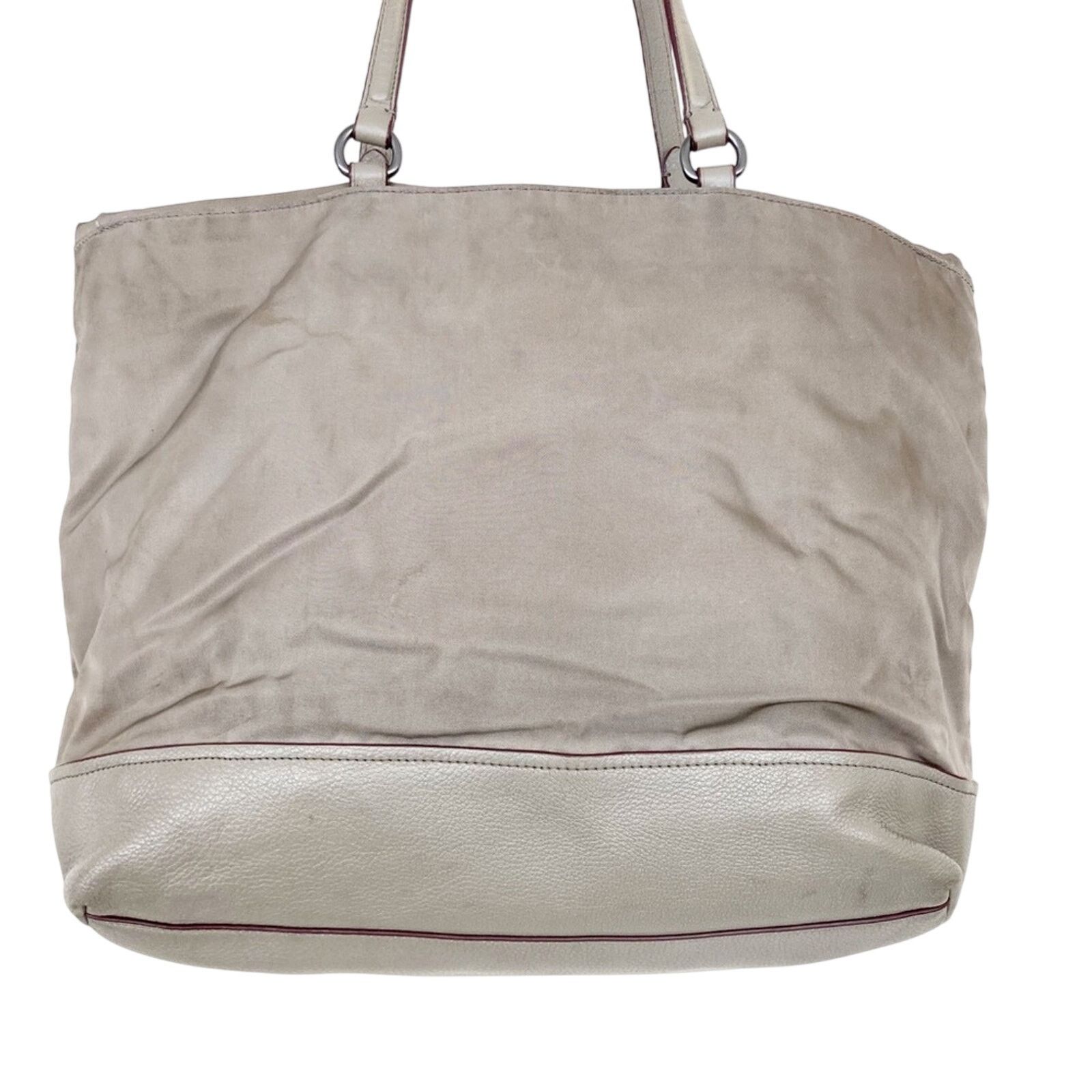 Coach Coach Nylon and Leather Tote Shoulder Bag F57903 Size ONE SIZE - 6 Thumbnail